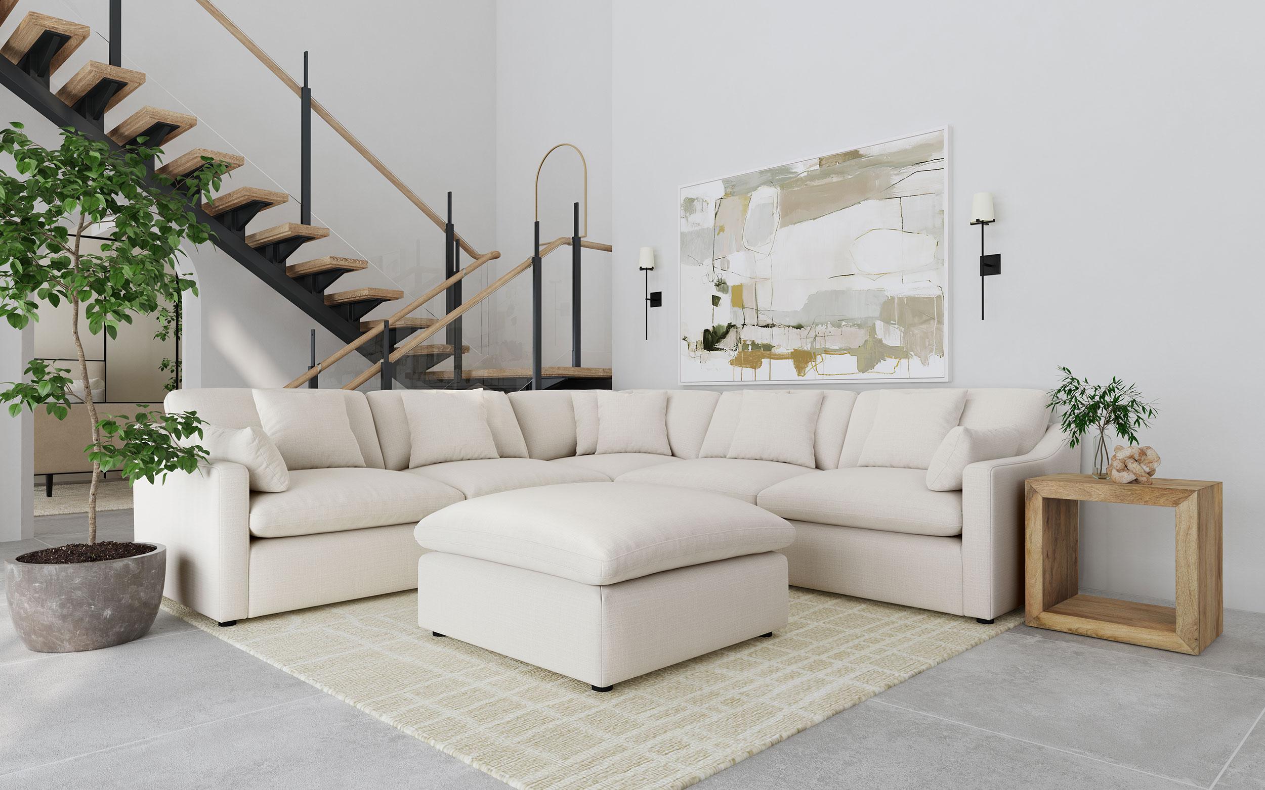 Hobson 6 Piece Sectionals - Luxury Home Furniture (MI)