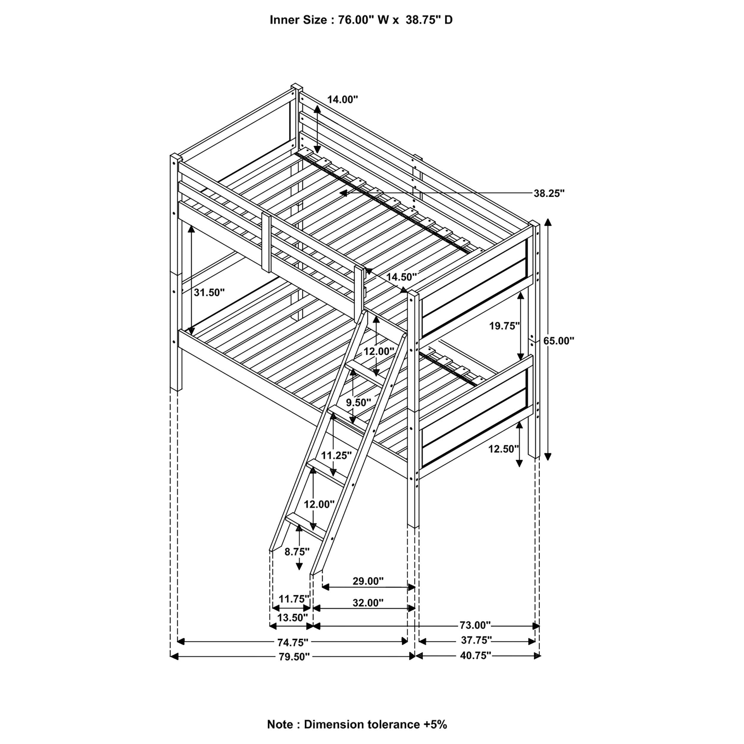 Ryder Bunk Beds - Luxury Home Furniture (MI)
