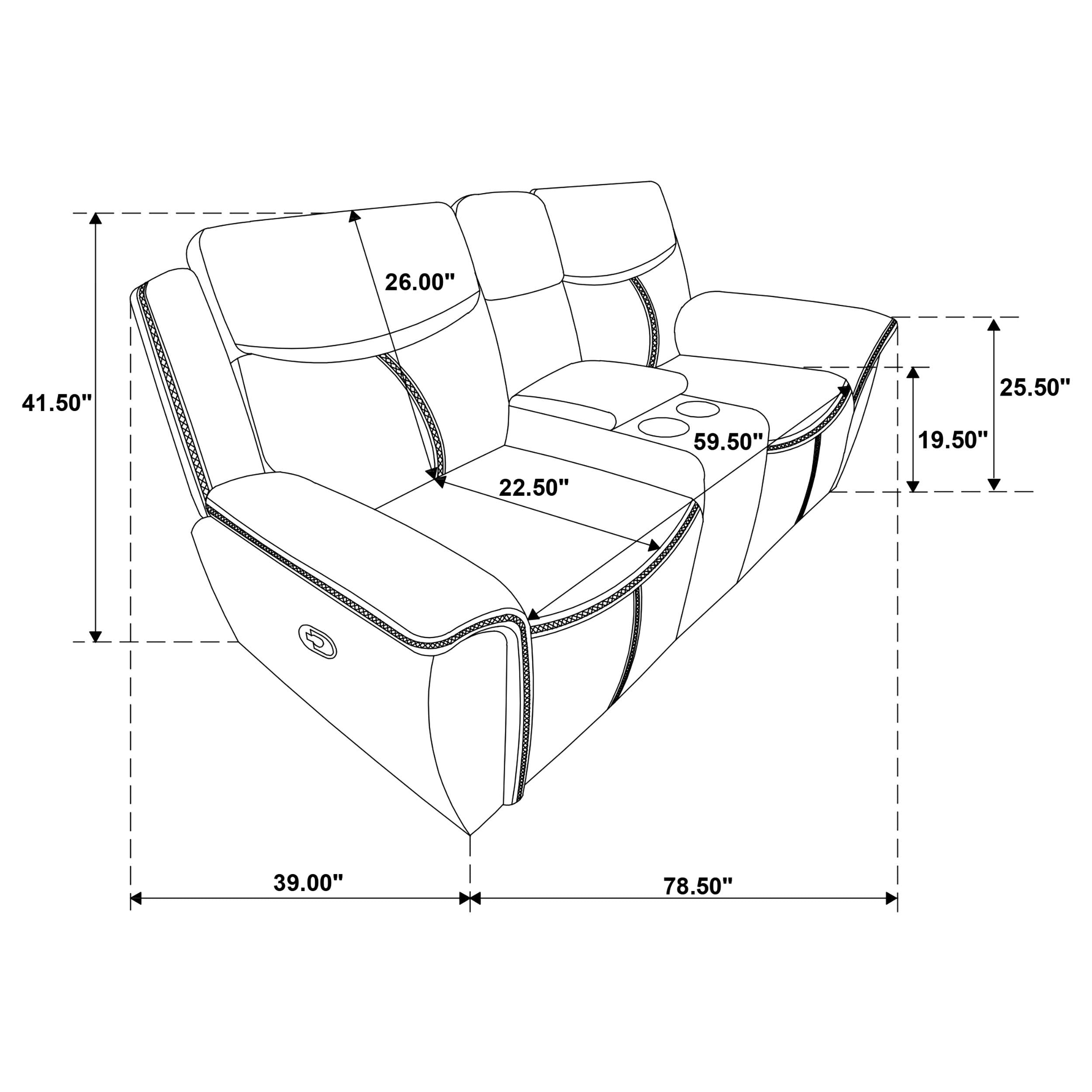 Sloane Reclining Loveseat - Luxury Home Furniture (MI)