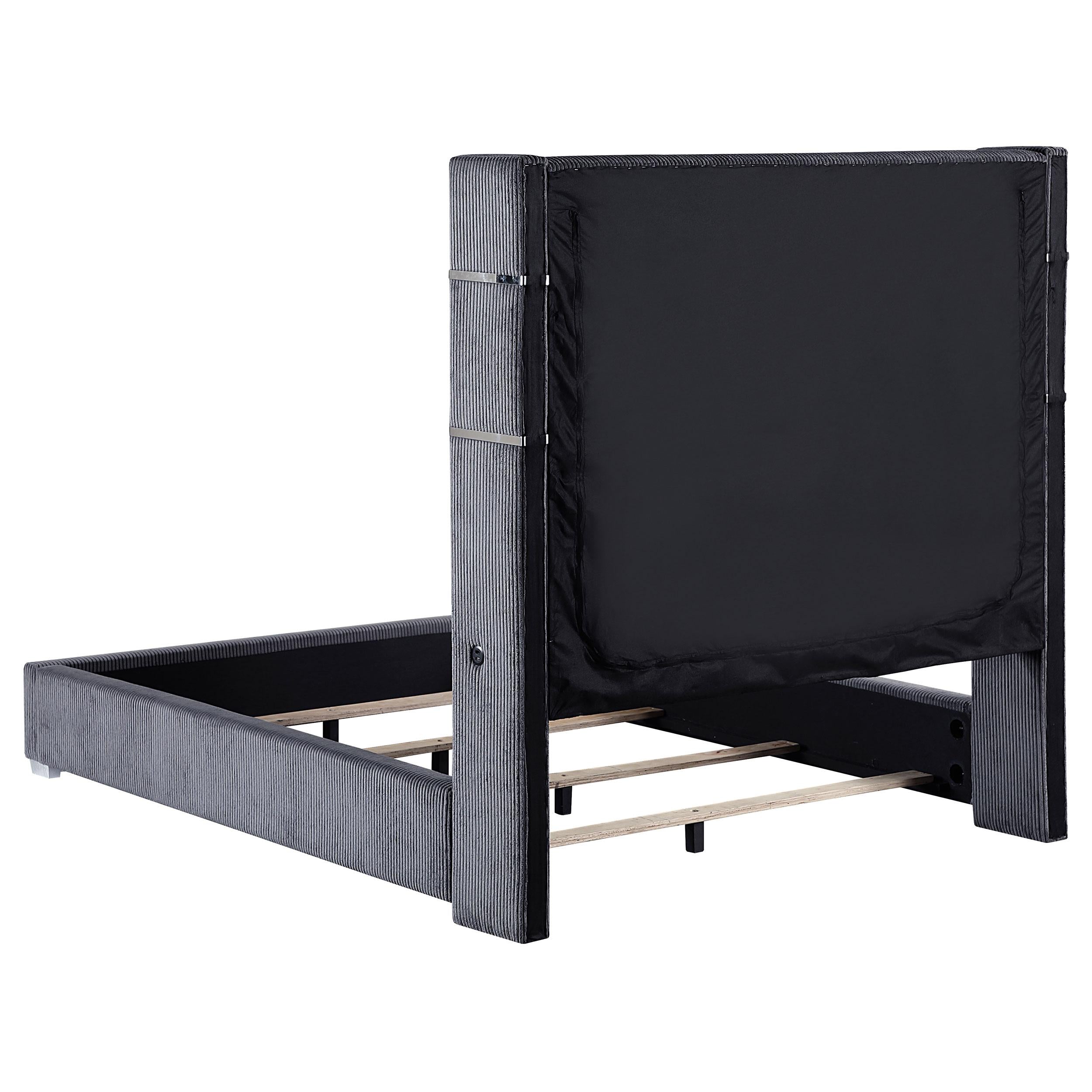 Tisdall California King, E.King & Queen Bed Grey, Black & Queen - Luxury Home Furniture (MI)