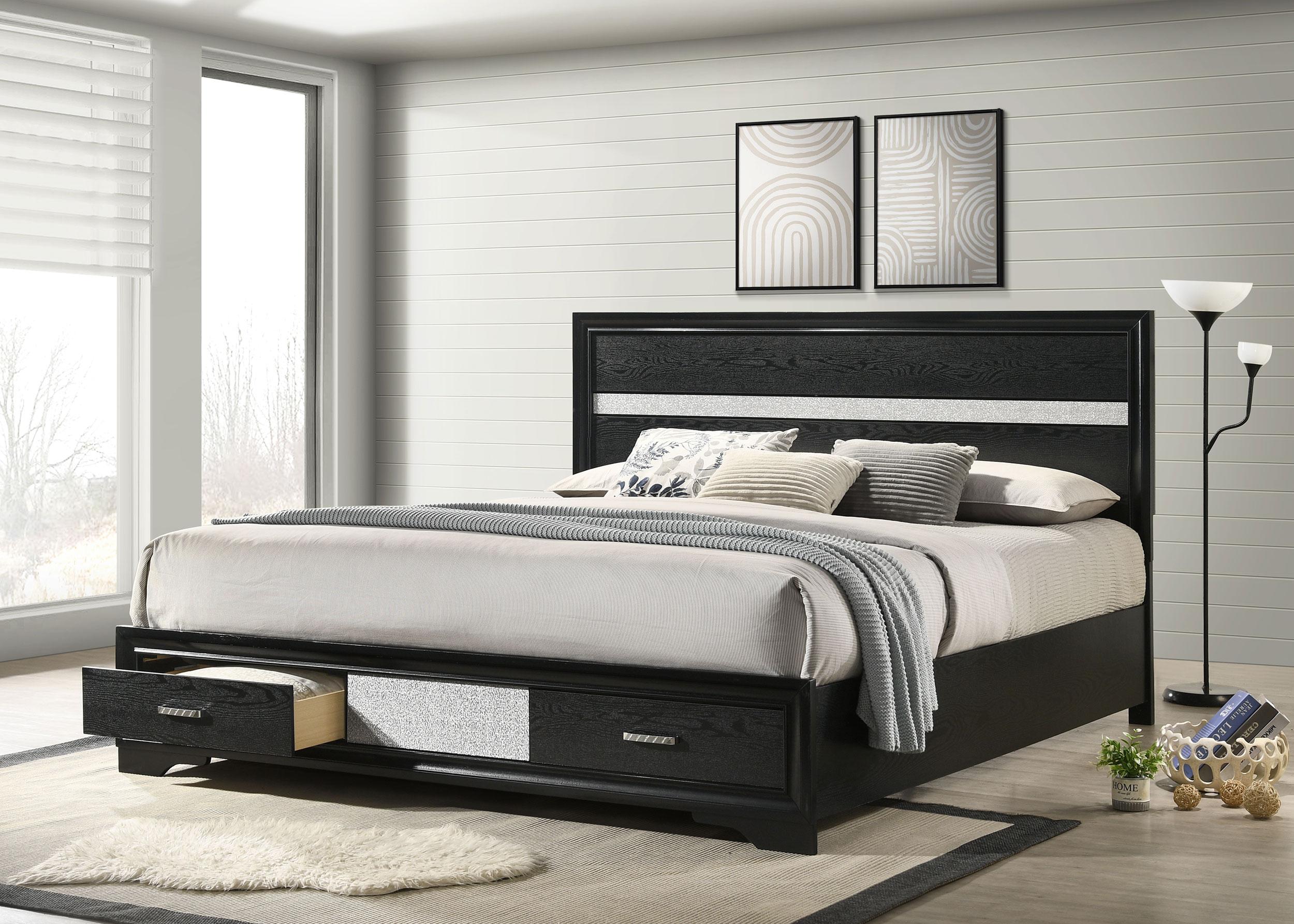 Miranda Panel Platform Storage Bed - Luxury Home Furniture (MI)