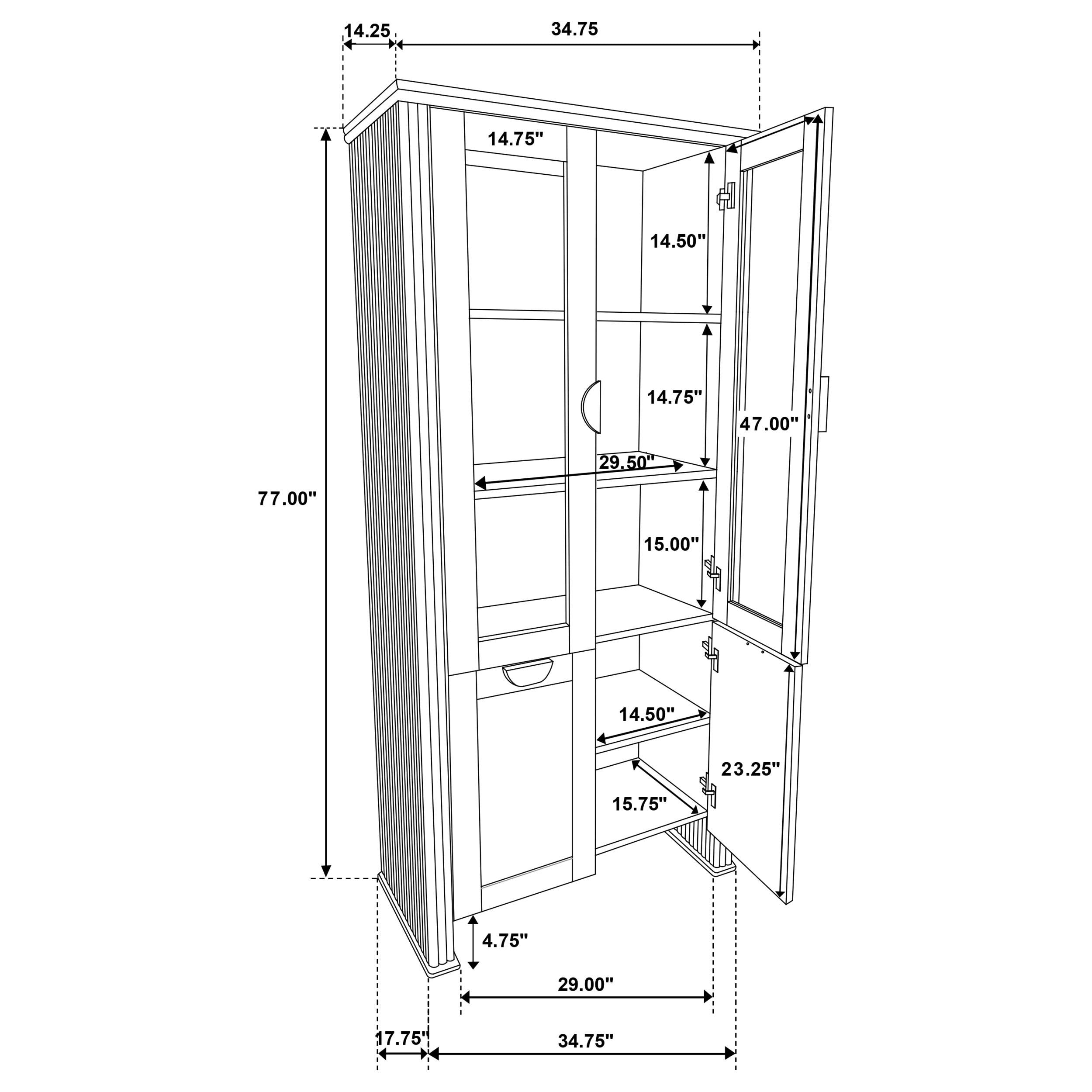 Adina Display Cabinet - Luxury Home Furniture (MI)