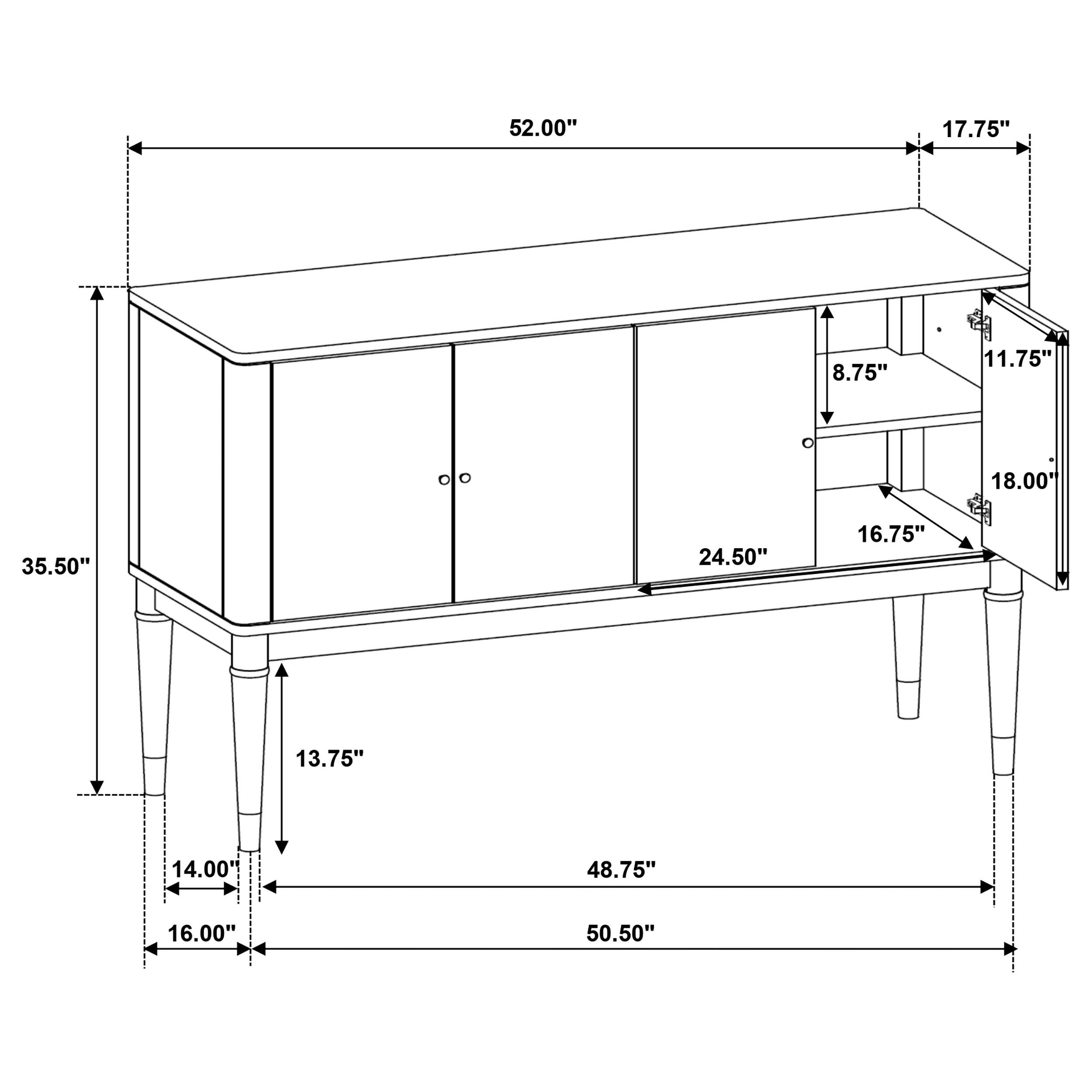 Reseda Sideboards - Luxury Home Furniture (MI)