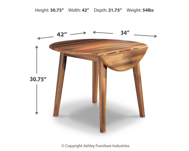 Berringer Dining Drop Leaf Table - Luxury Home Furniture (MI)