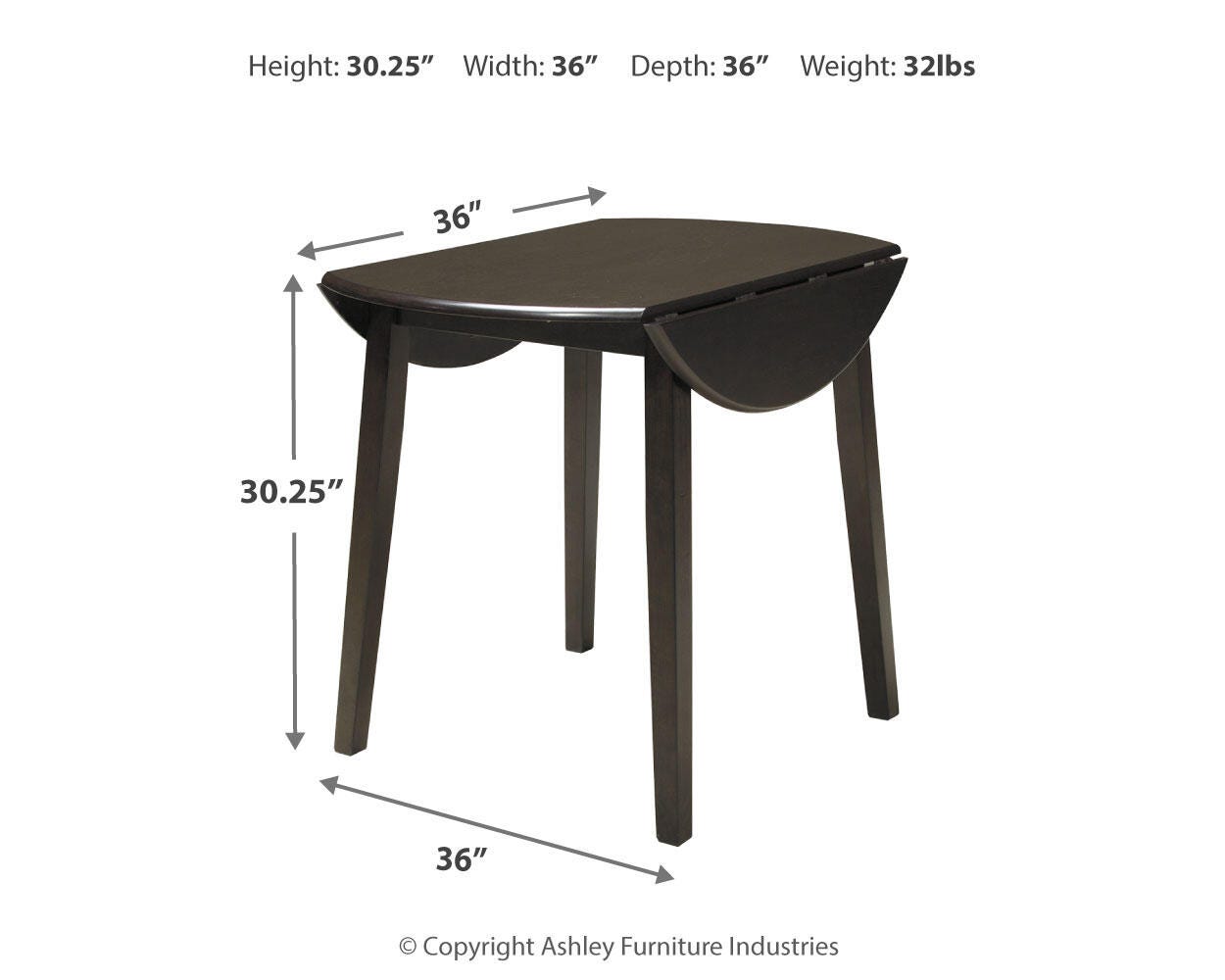 Hammis Dining Drop Leaf Table - Luxury Home Furniture (MI)