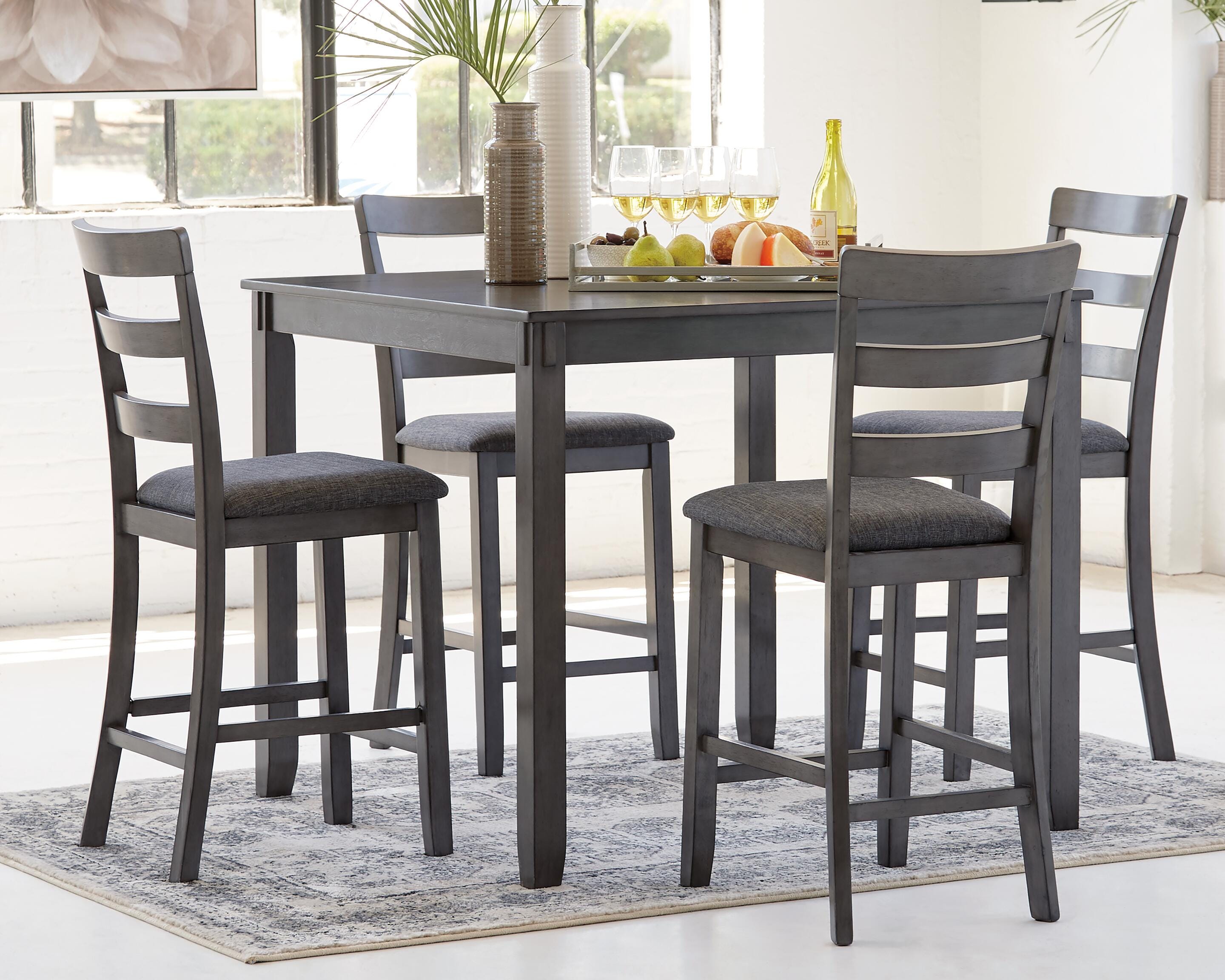 Bridson Counter Height Dining Table and Bar Stools (Set of 5) - Luxury Home Furniture (MI)