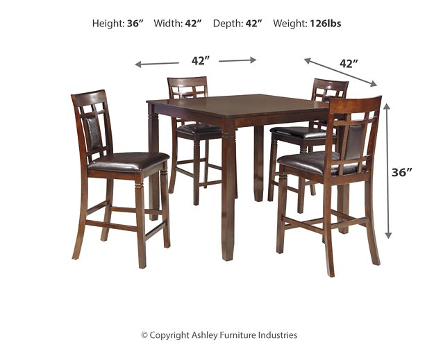 Bennox Counter Height Dining Table and Bar Stools (Set of 5) - Luxury Home Furniture (MI)