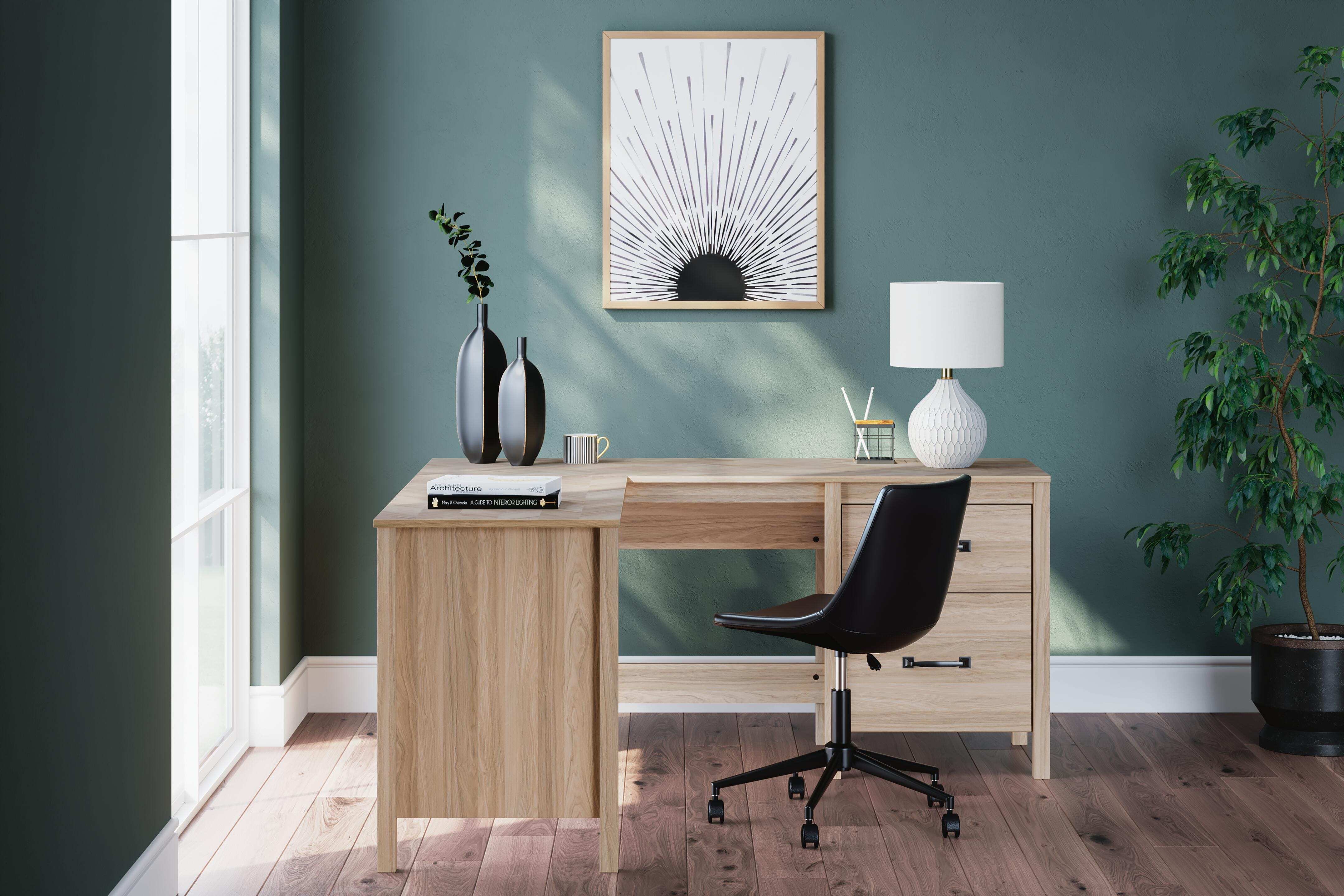 Battelle 60" Home Office Desk with Return - Luxury Home Furniture (MI)