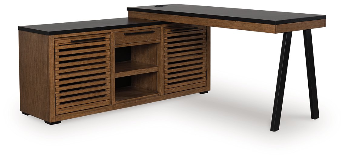 Kallari Credenza with Desk Return