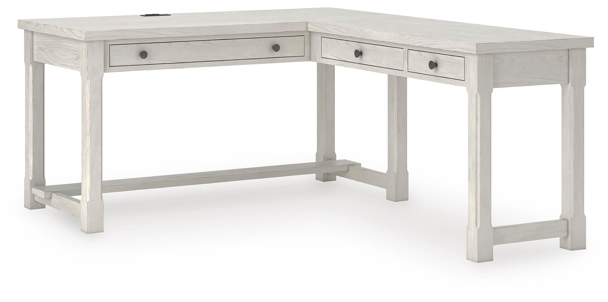 Robbinsdale L-Shaped Home Office Desk - Luxury Home Furniture (MI)