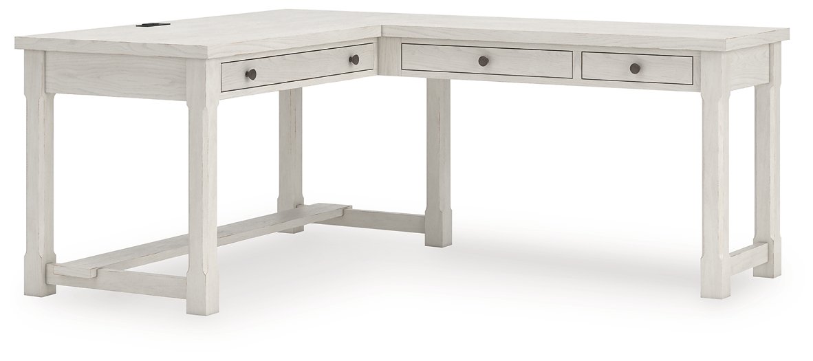 Robbinsdale L-Shaped Home Office Desk - Luxury Home Furniture (MI)