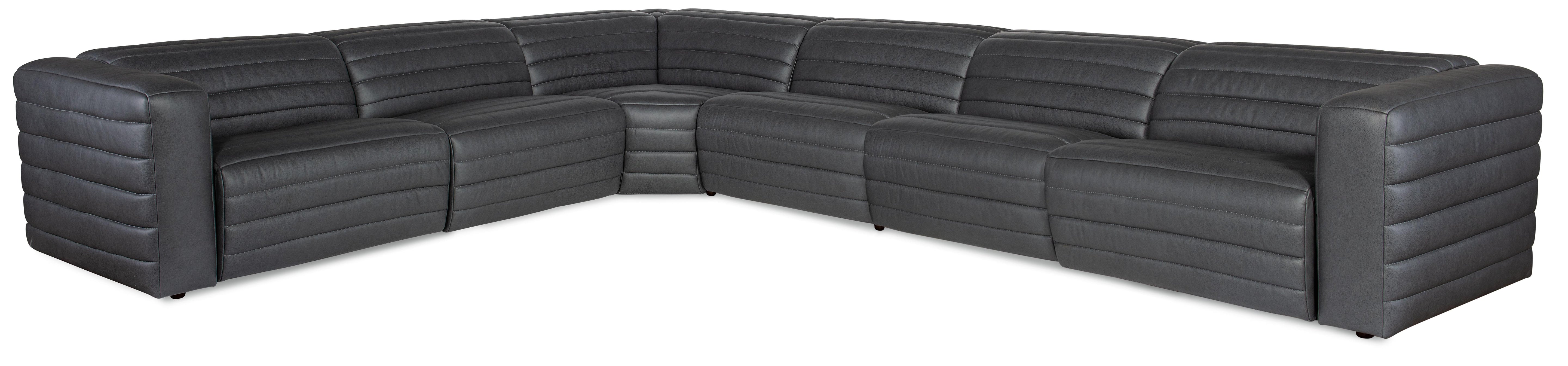 Chatelain 6-Piece Power Headrest Sectional with 2 Power Recliners - SS454-G6PS-097 - Luxury Home Furniture (MI)