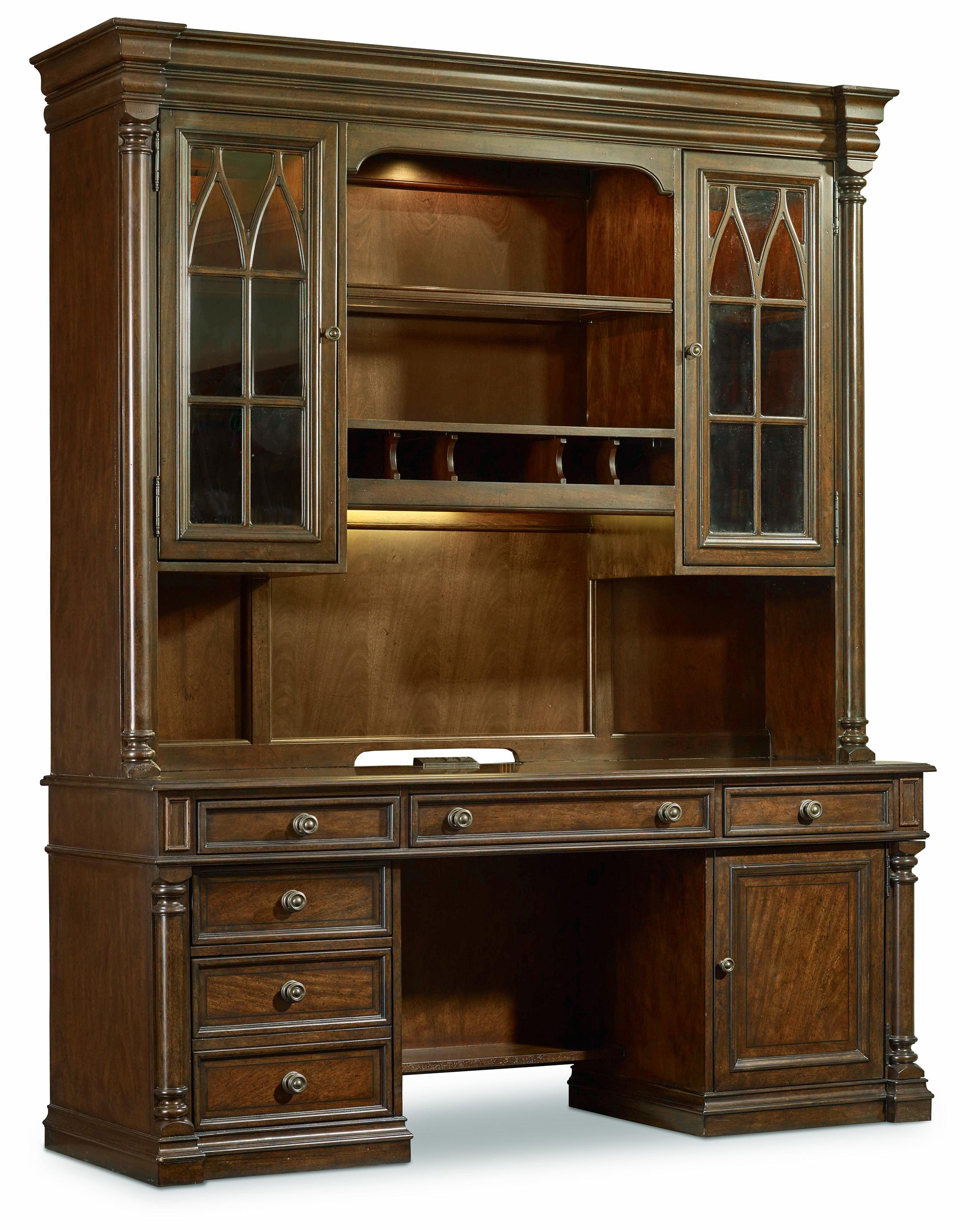 Leesburg Computer Credenza - Luxury Home Furniture (MI)