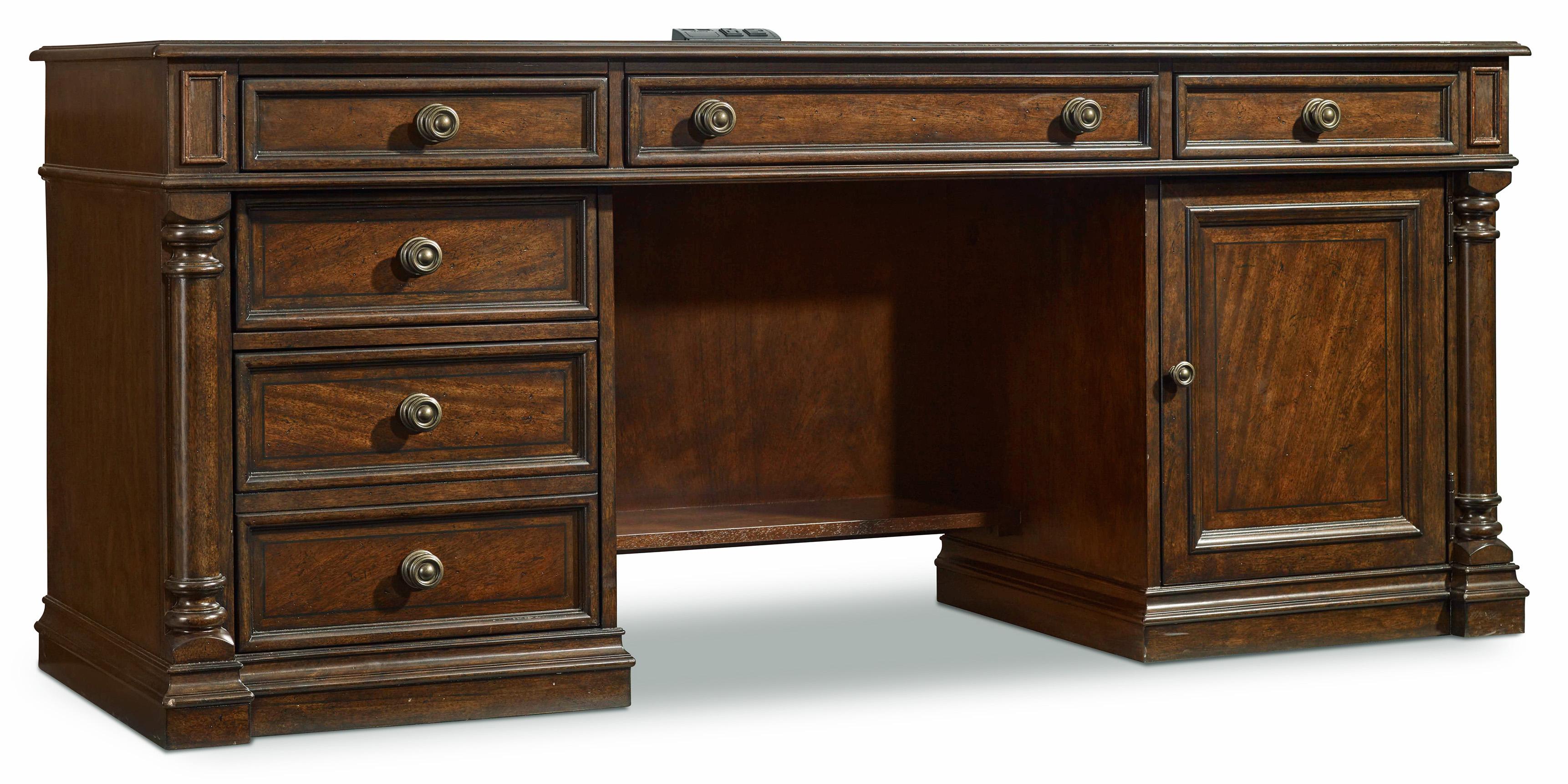 Leesburg Computer Credenza - Luxury Home Furniture (MI)