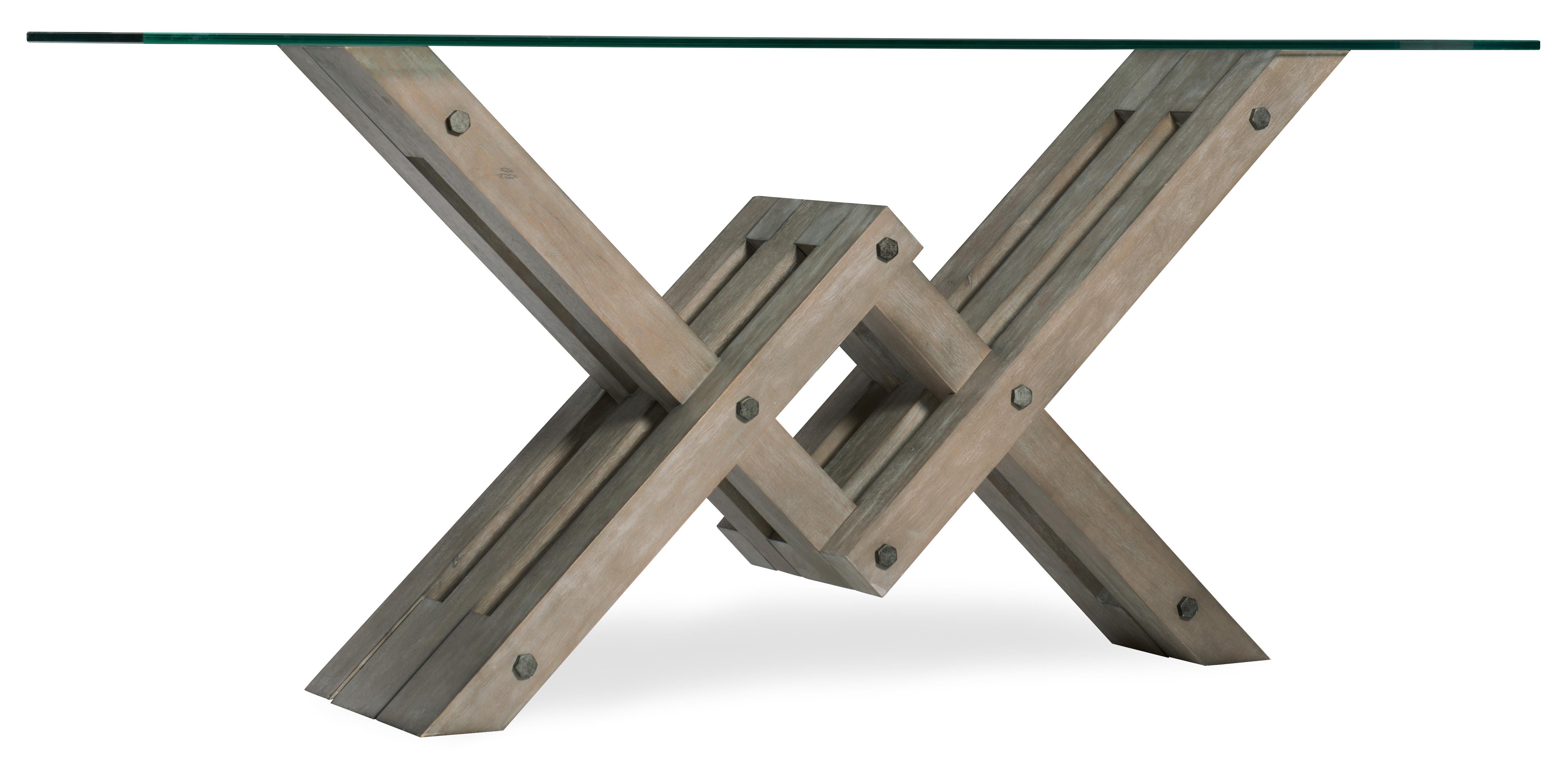 Affinity Glass Top Accent Console - Luxury Home Furniture (MI)