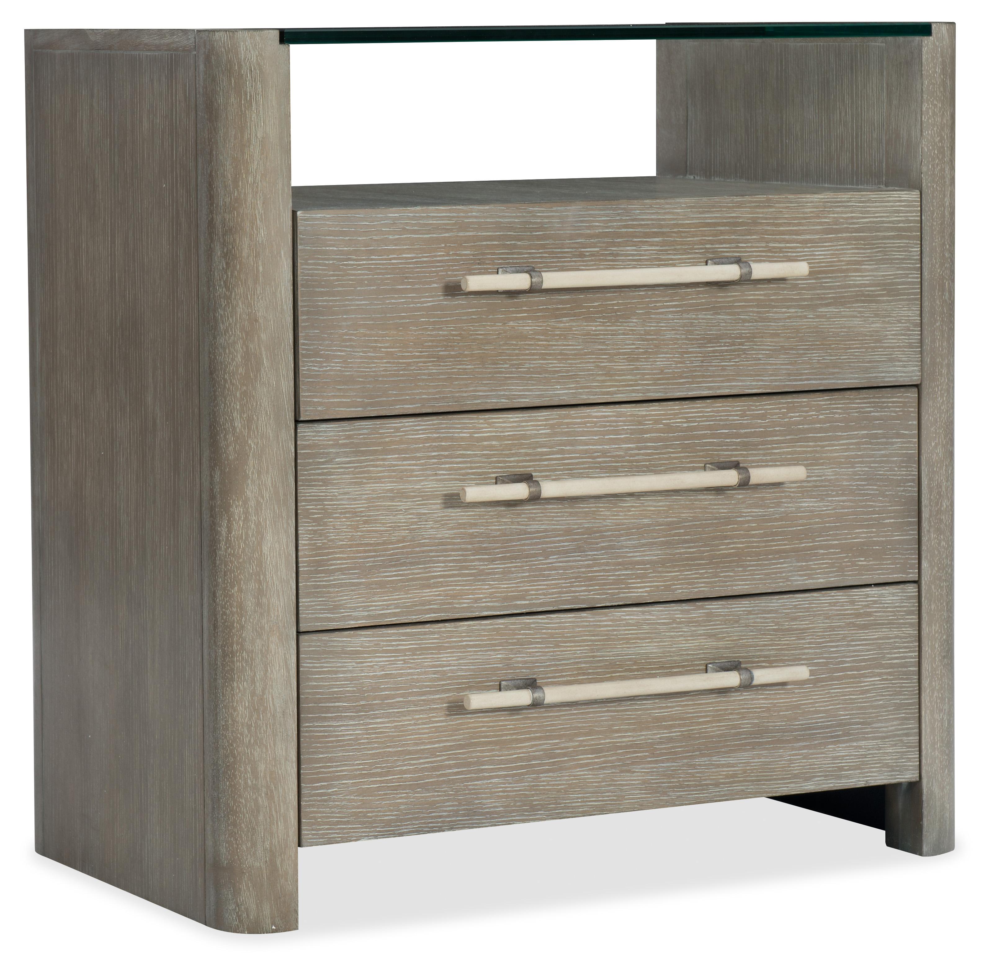 Affinity Three-Drawer Nightstand - Luxury Home Furniture (MI)