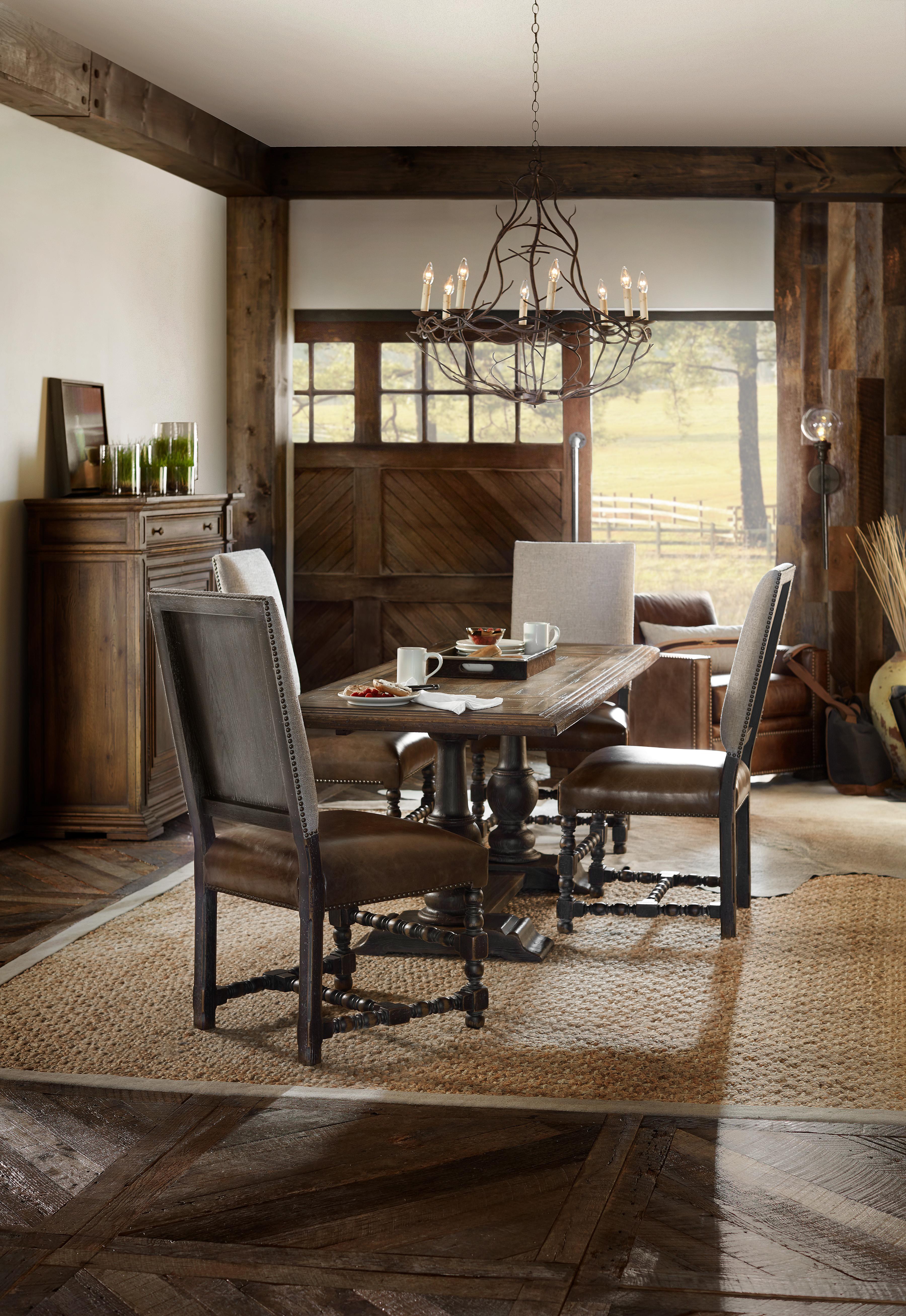 Balcones 60in Friendship Table w/2-12in Leaves - Luxury Home Furniture (MI)