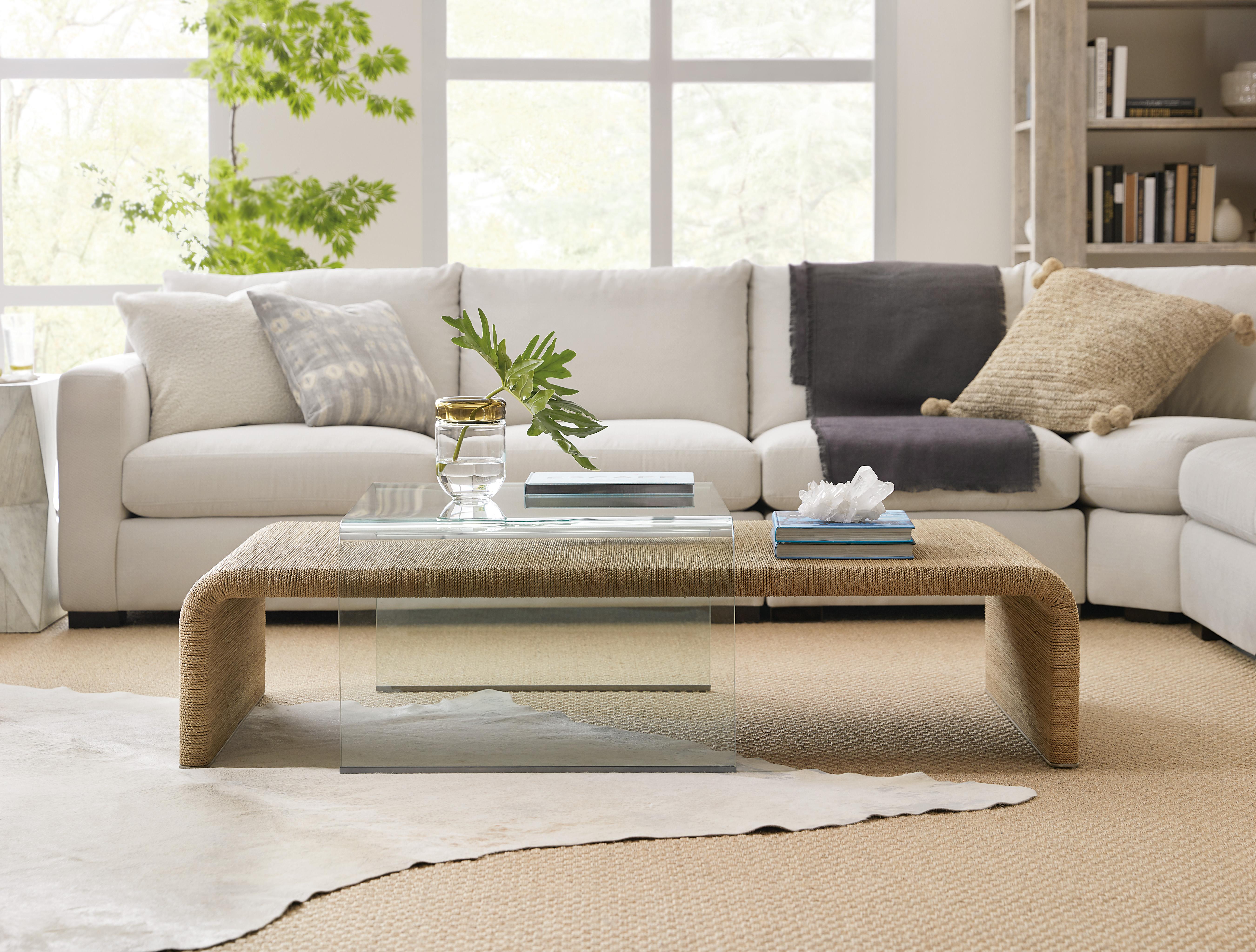 Amani Rope and Glass Cocktail Table - Luxury Home Furniture (MI)