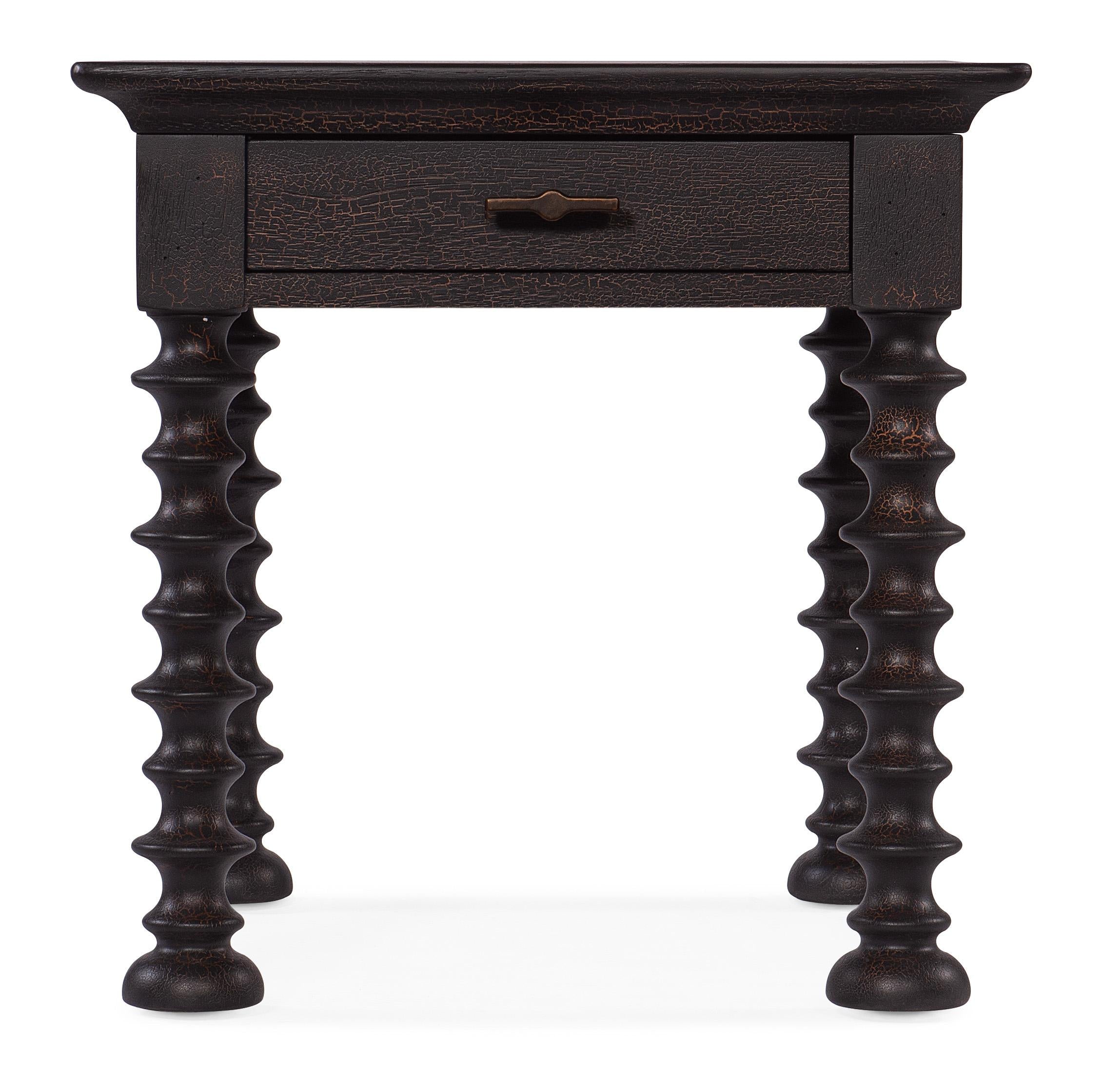 Big Sky Turned Leg End Table - Luxury Home Furniture (MI)