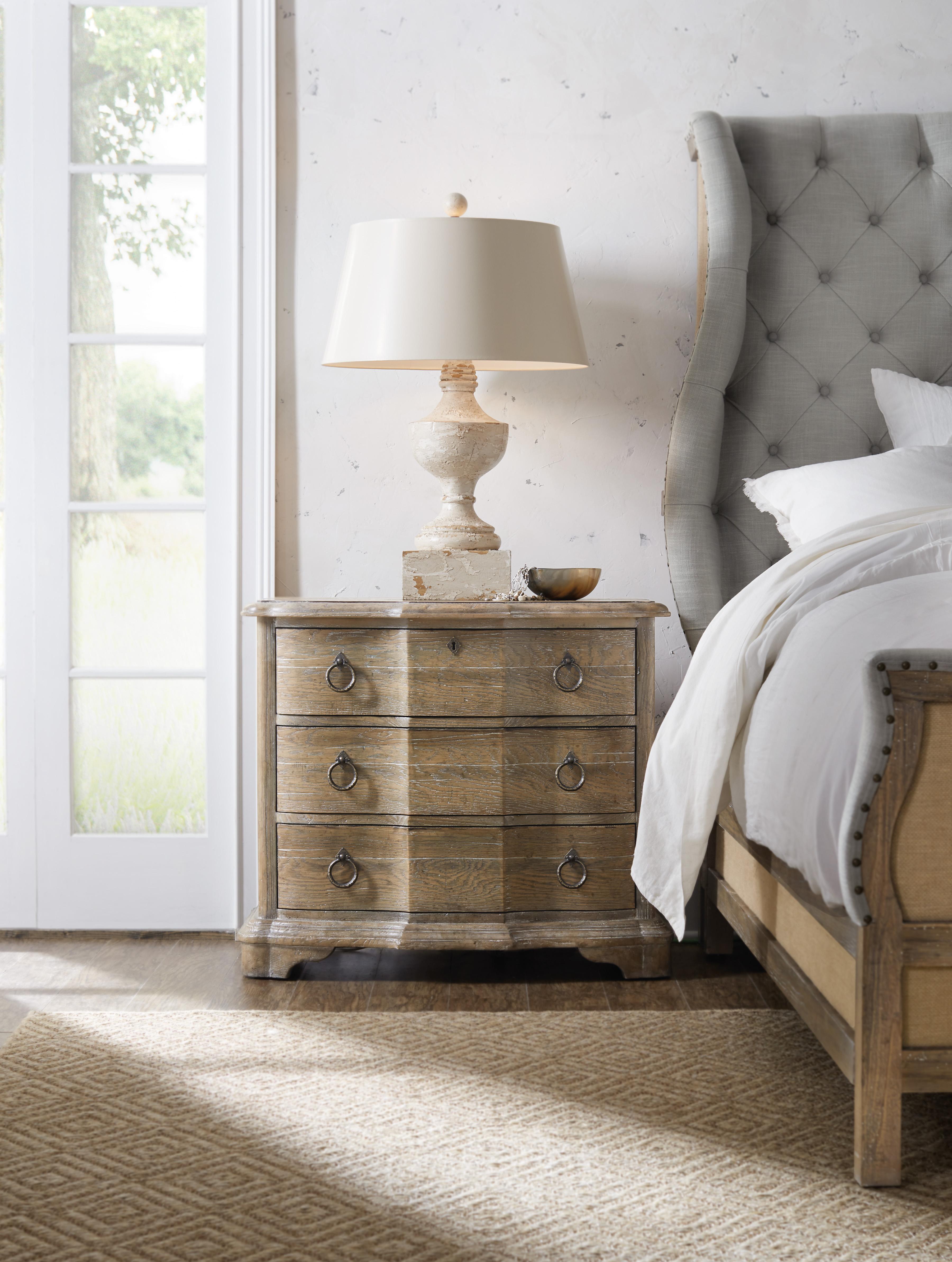 Boheme Bastogne Three-Drawer Nightstand - Luxury Home Furniture (MI)