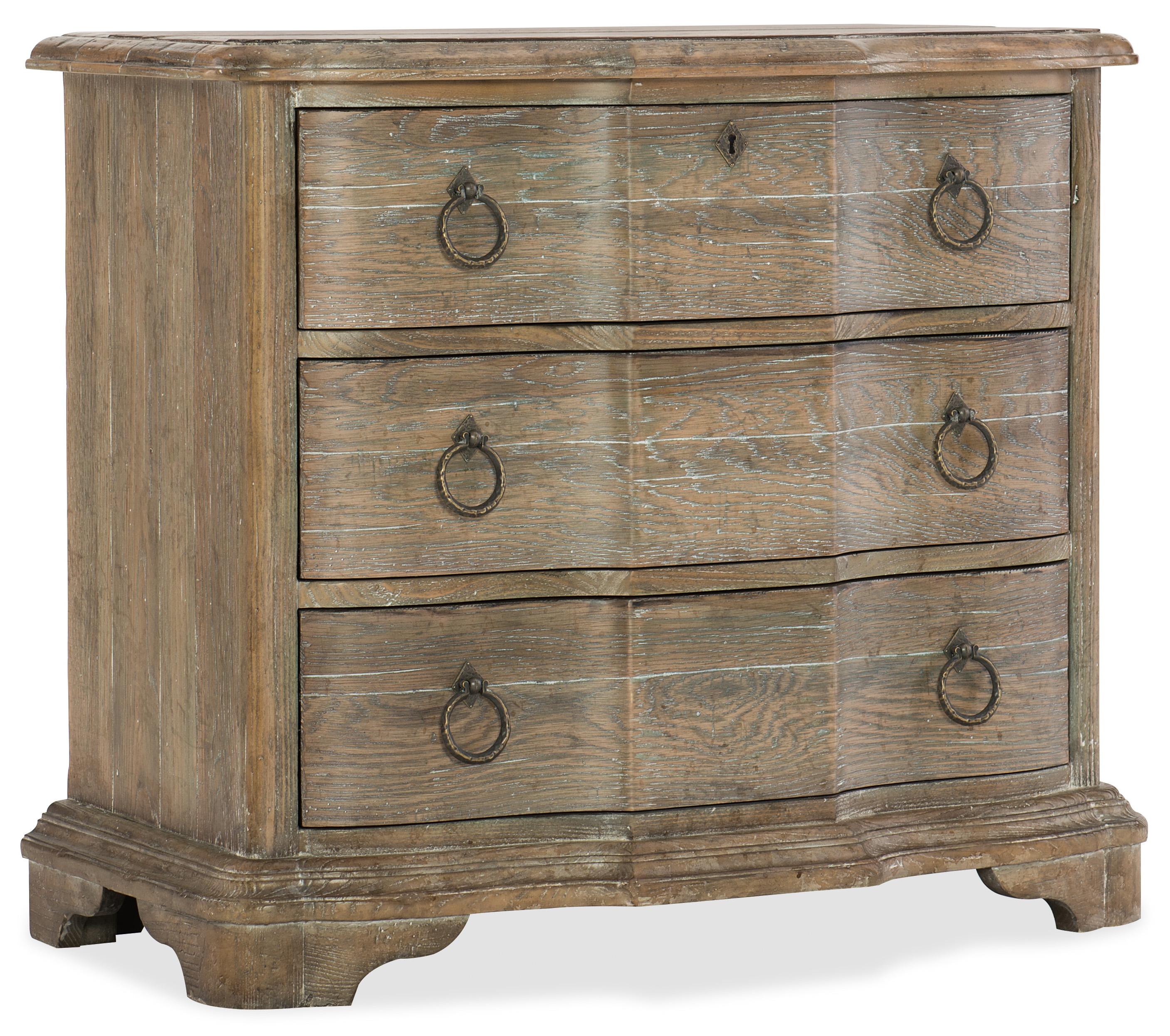 Boheme Bastogne Three-Drawer Nightstand - Luxury Home Furniture (MI)