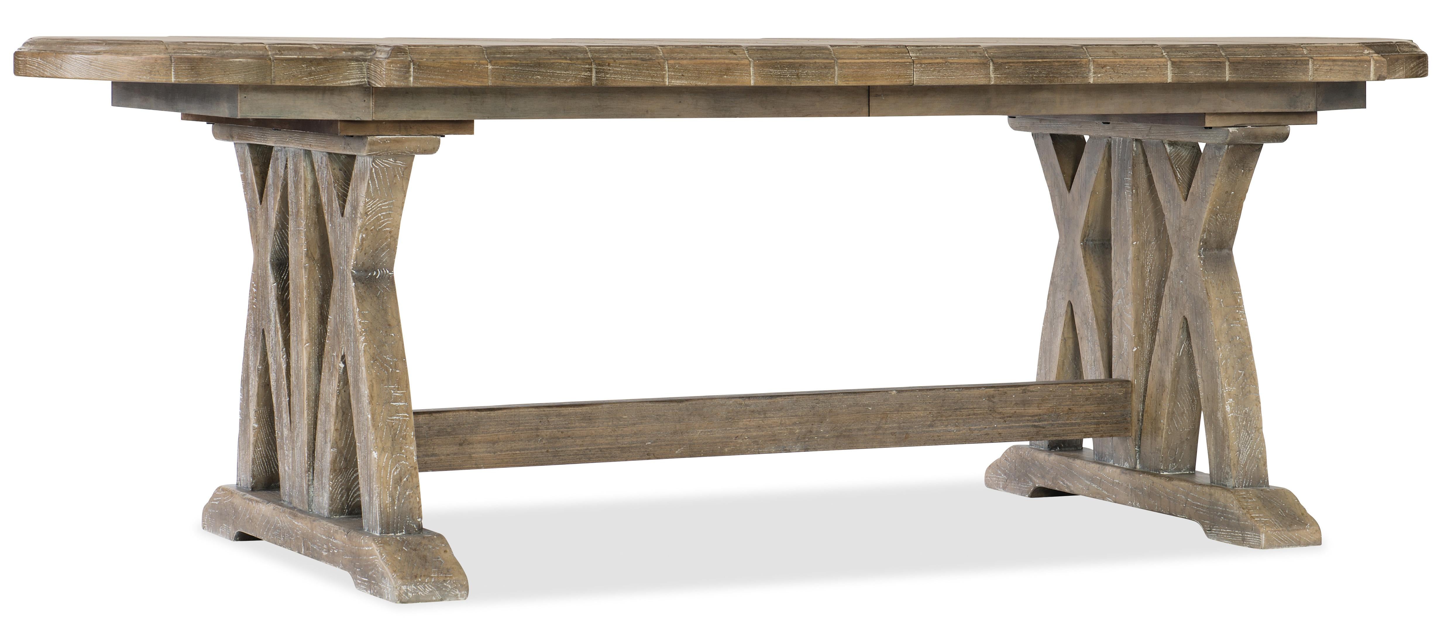 Boheme Colibri 88in Trestle Dining Table w/1-20in Leaf - Luxury Home Furniture (MI)