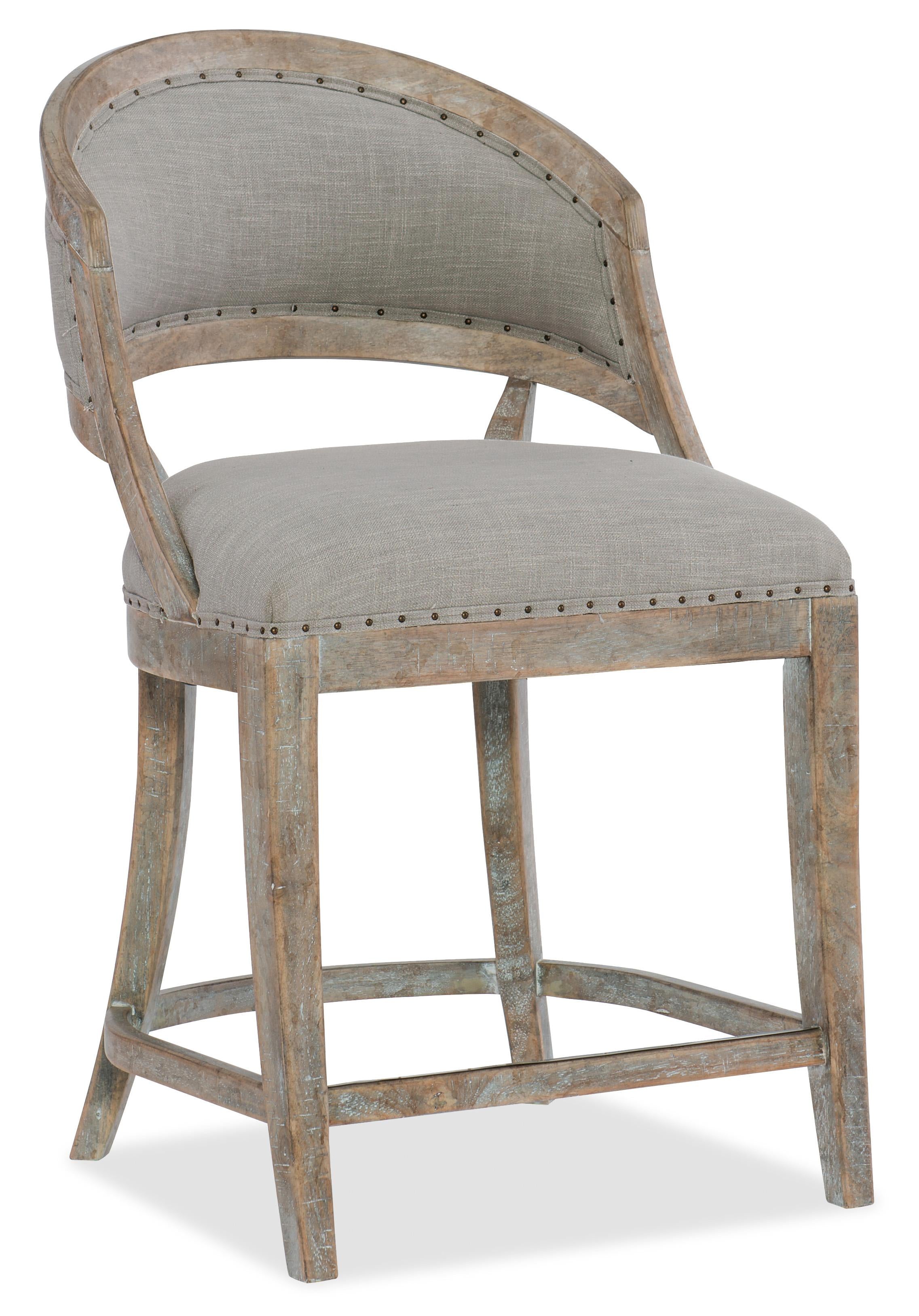 Boheme Garnier Barrel Back Counter Stool - Luxury Home Furniture (MI)