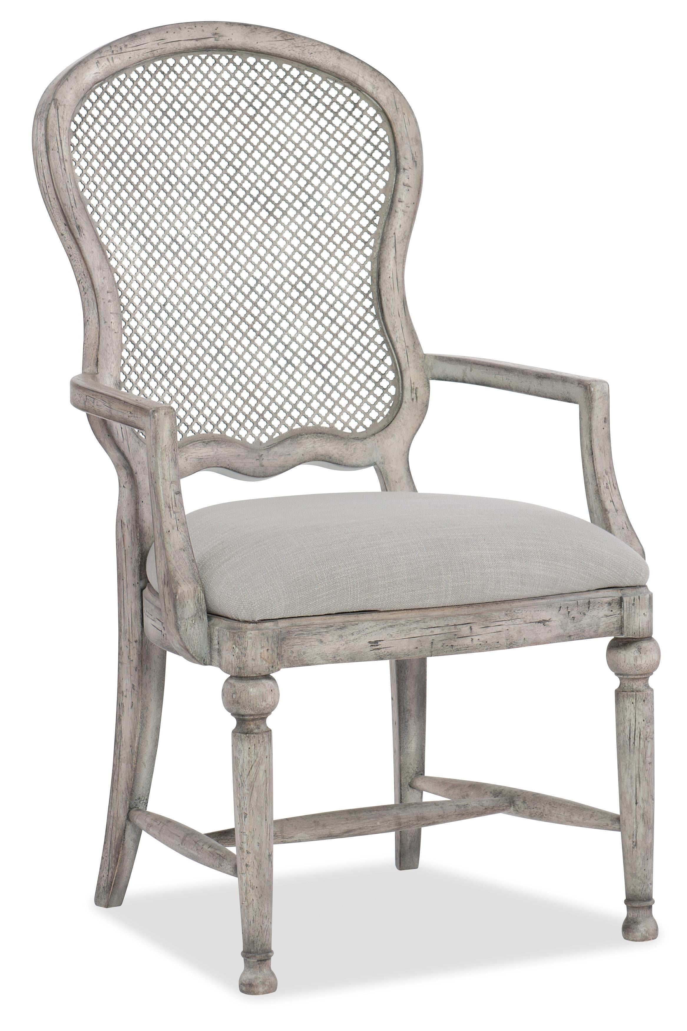 Boheme Gaston Metal Back Arm Chair - 2 per carton/price ea - Luxury Home Furniture (MI)