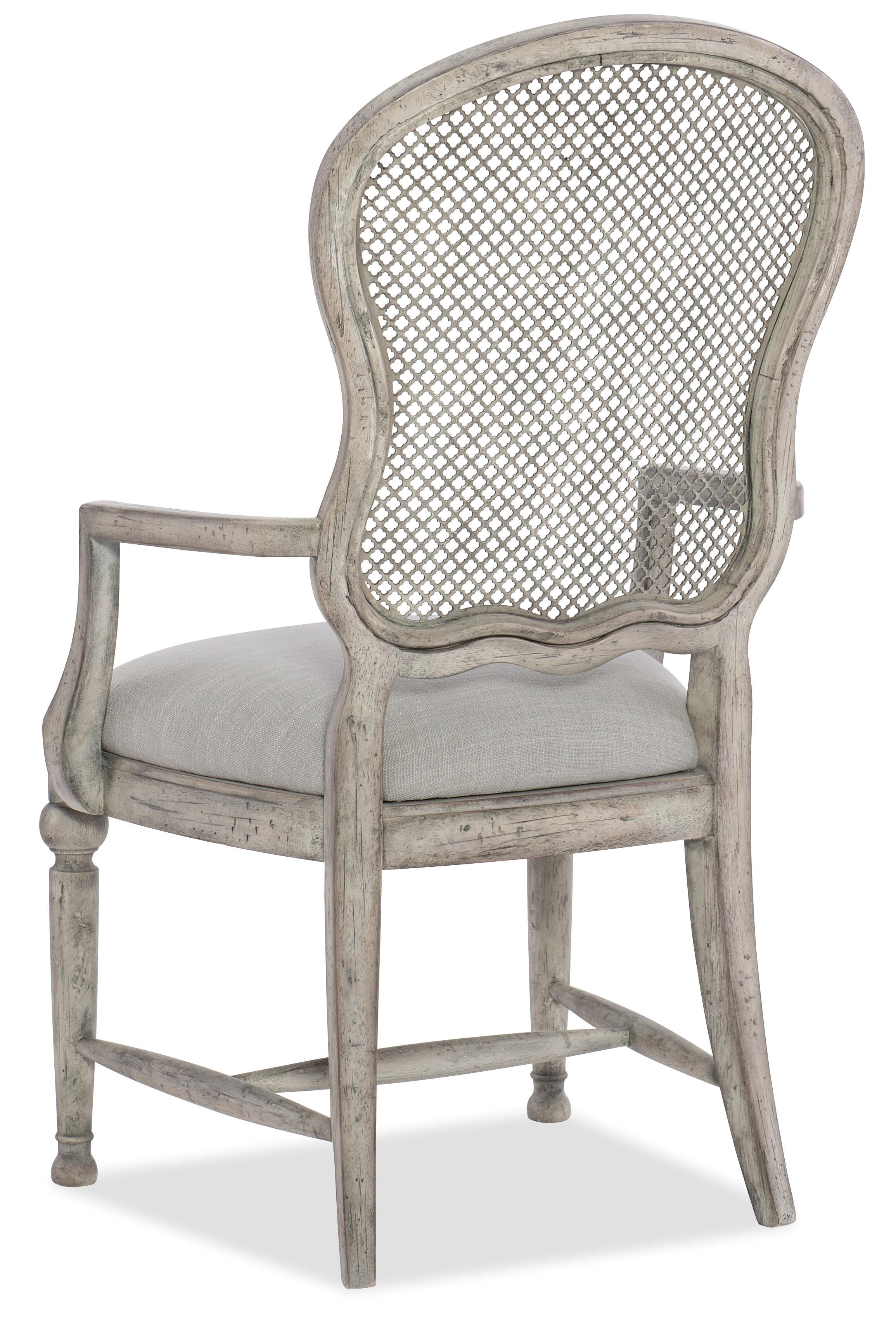 Boheme Gaston Metal Back Arm Chair - 2 per carton/price ea - Luxury Home Furniture (MI)