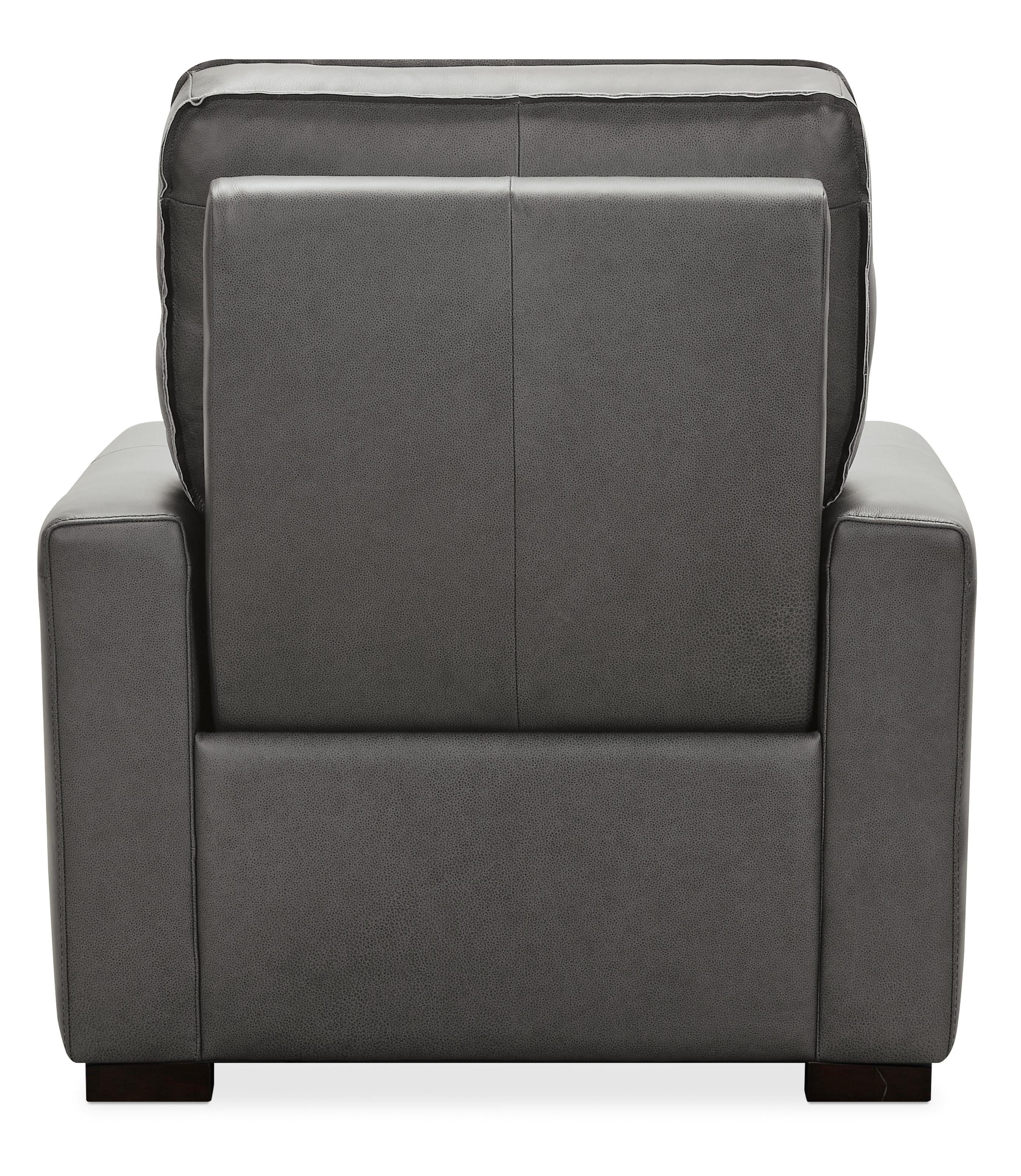 Braeburn Leather Recliner w/PWR Headrest - Luxury Home Furniture (MI)