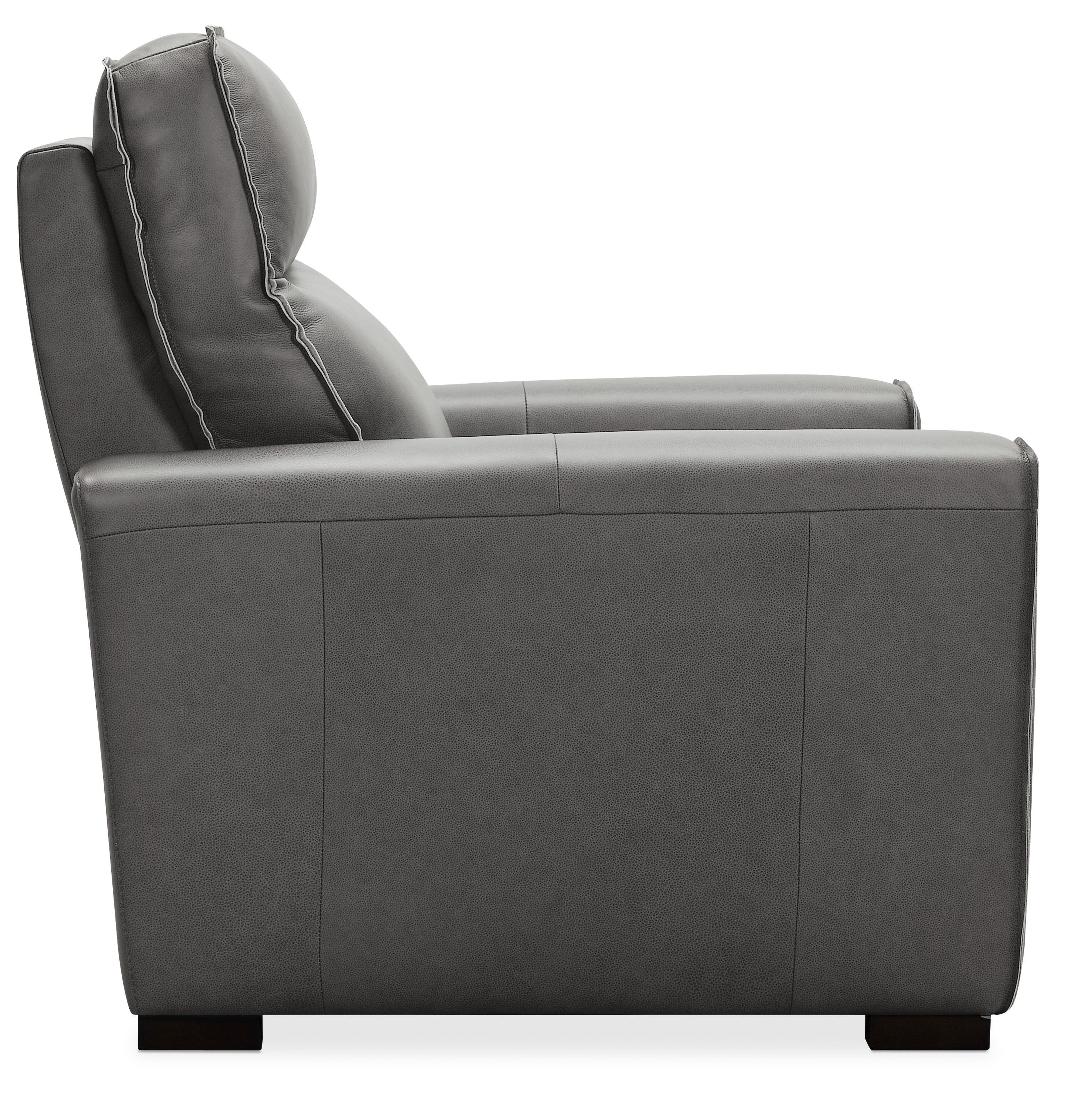 Braeburn Leather Recliner w/PWR Headrest - Luxury Home Furniture (MI)