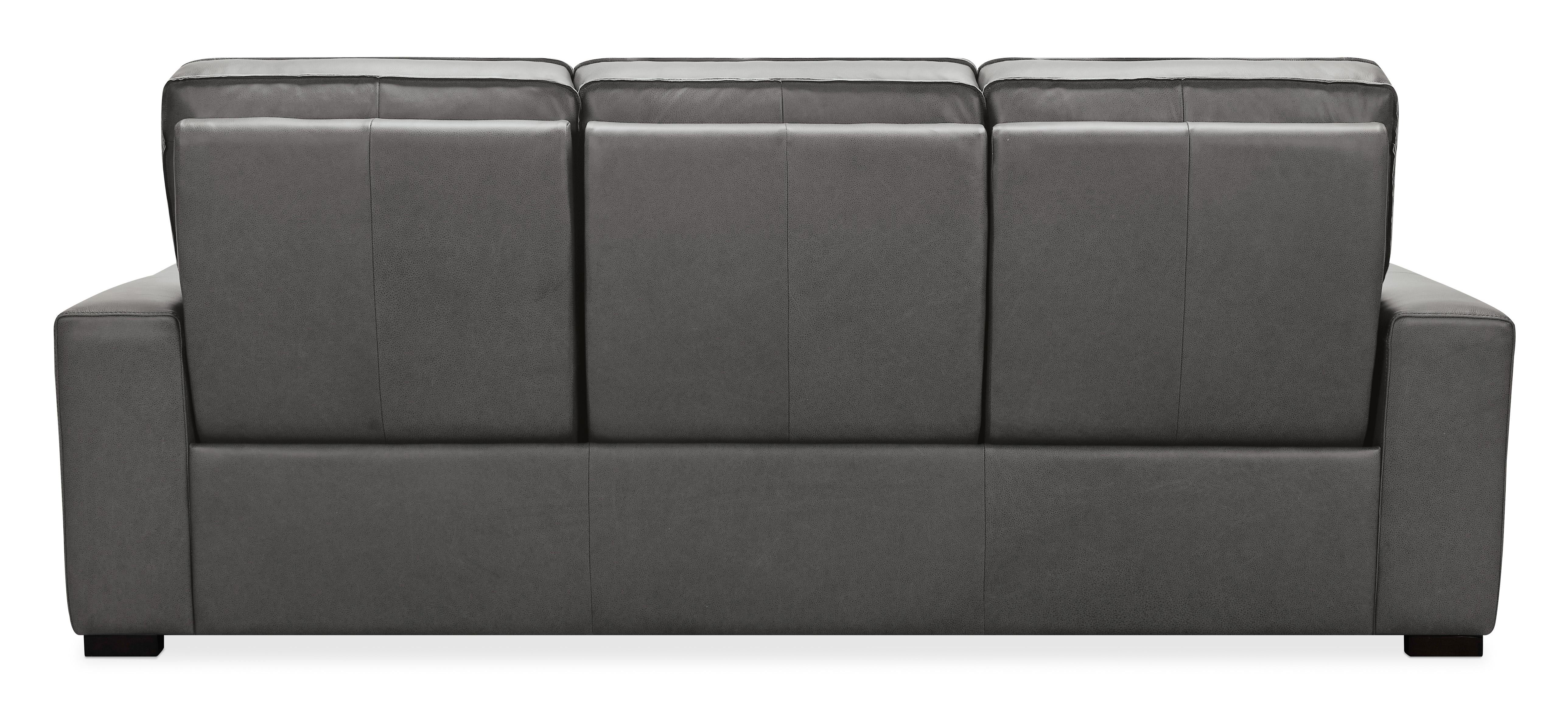 Braeburn Leather Sofa w/PWR Recline PWR Headrest - Luxury Home Furniture (MI)