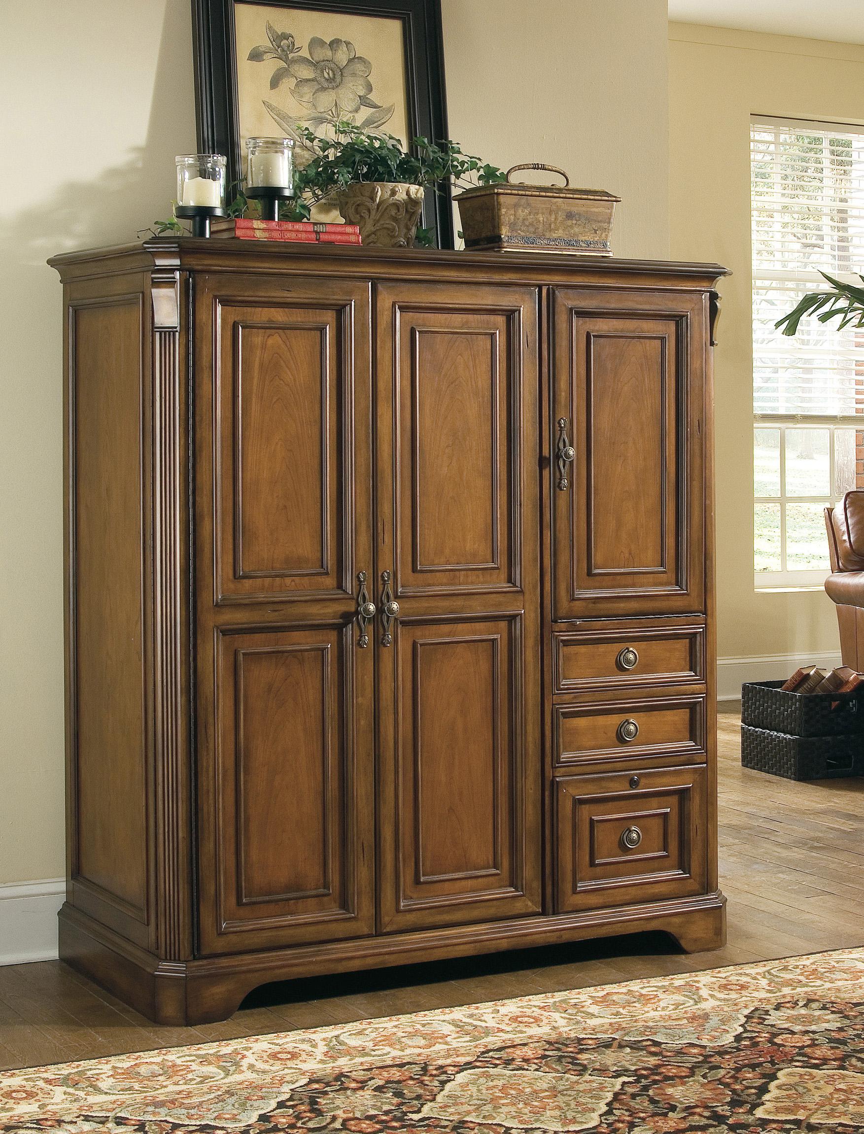 Brookhaven Computer Cabinet - Luxury Home Furniture (MI)