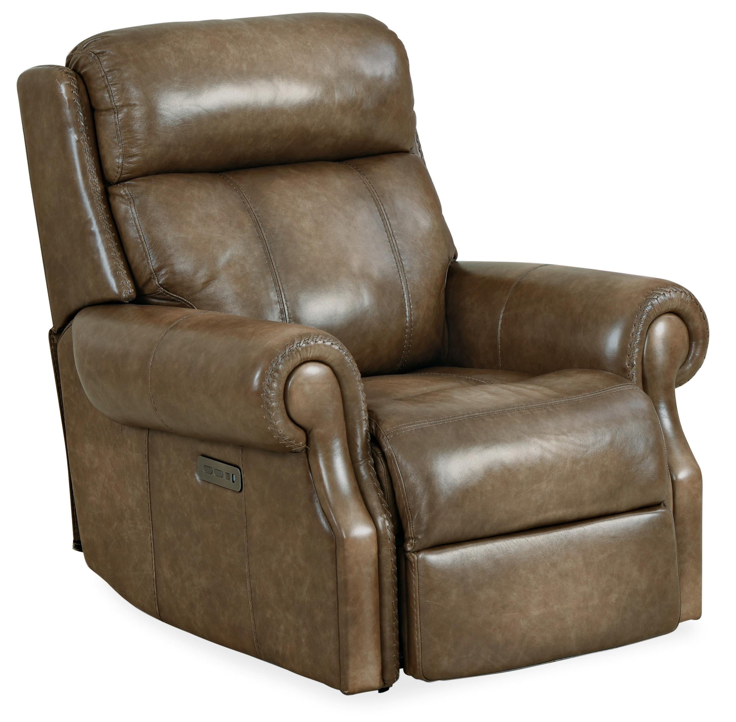 Brooks PWR Recliner w/PWR Headrest - Luxury Home Furniture (MI)