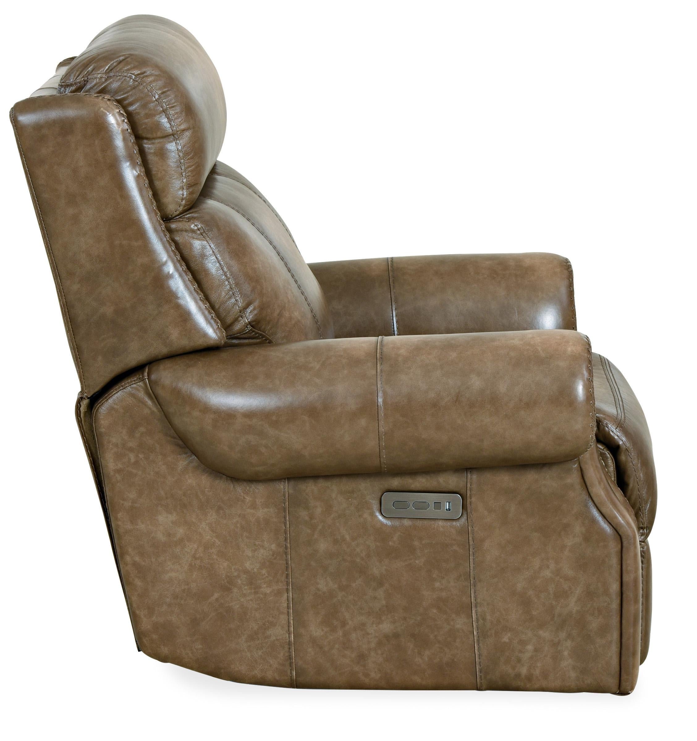 Brooks PWR Recliner w/PWR Headrest - Luxury Home Furniture (MI)