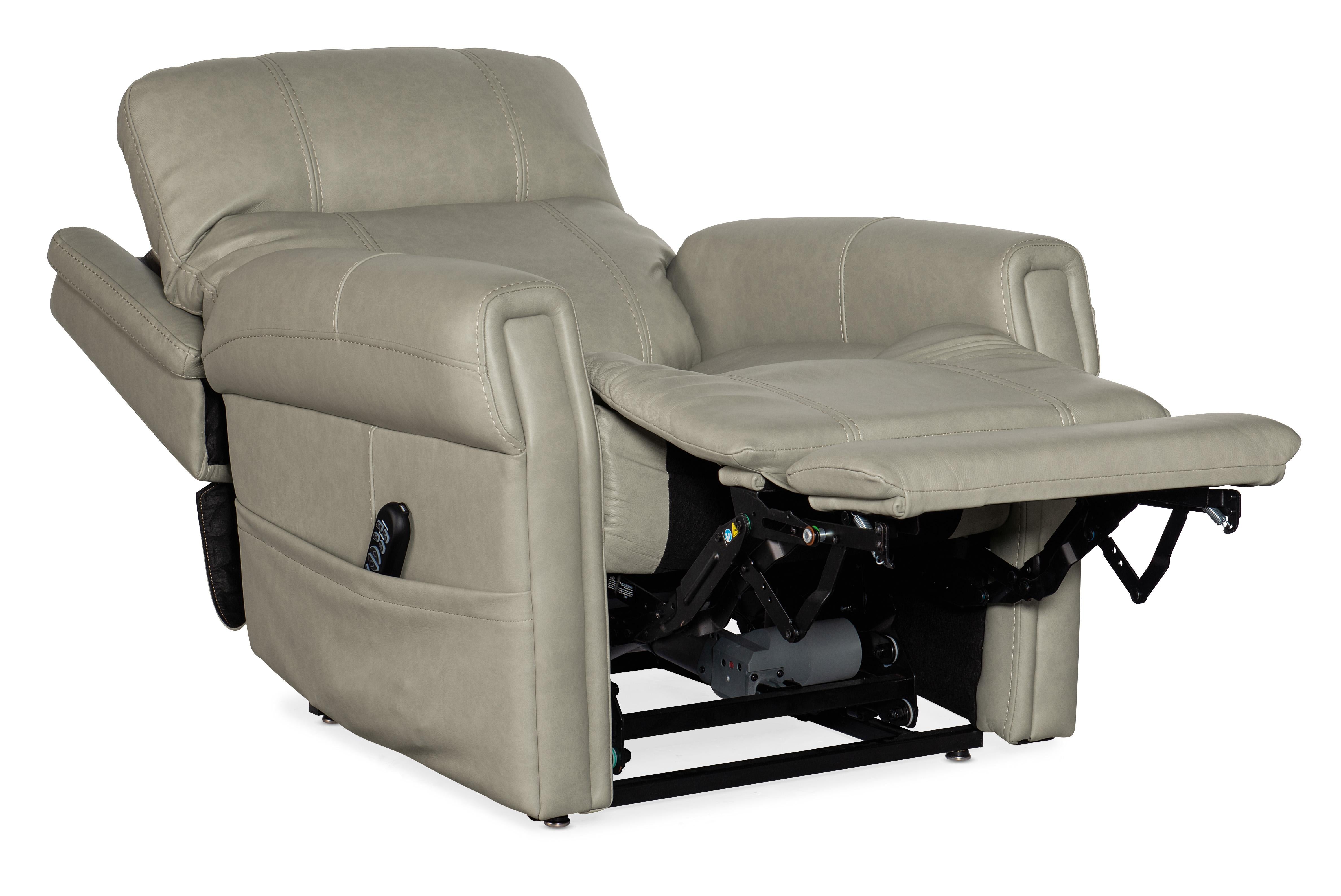 Carroll Power Recliner w/ PH, Lumbar, and Lift - Luxury Home Furniture (MI)