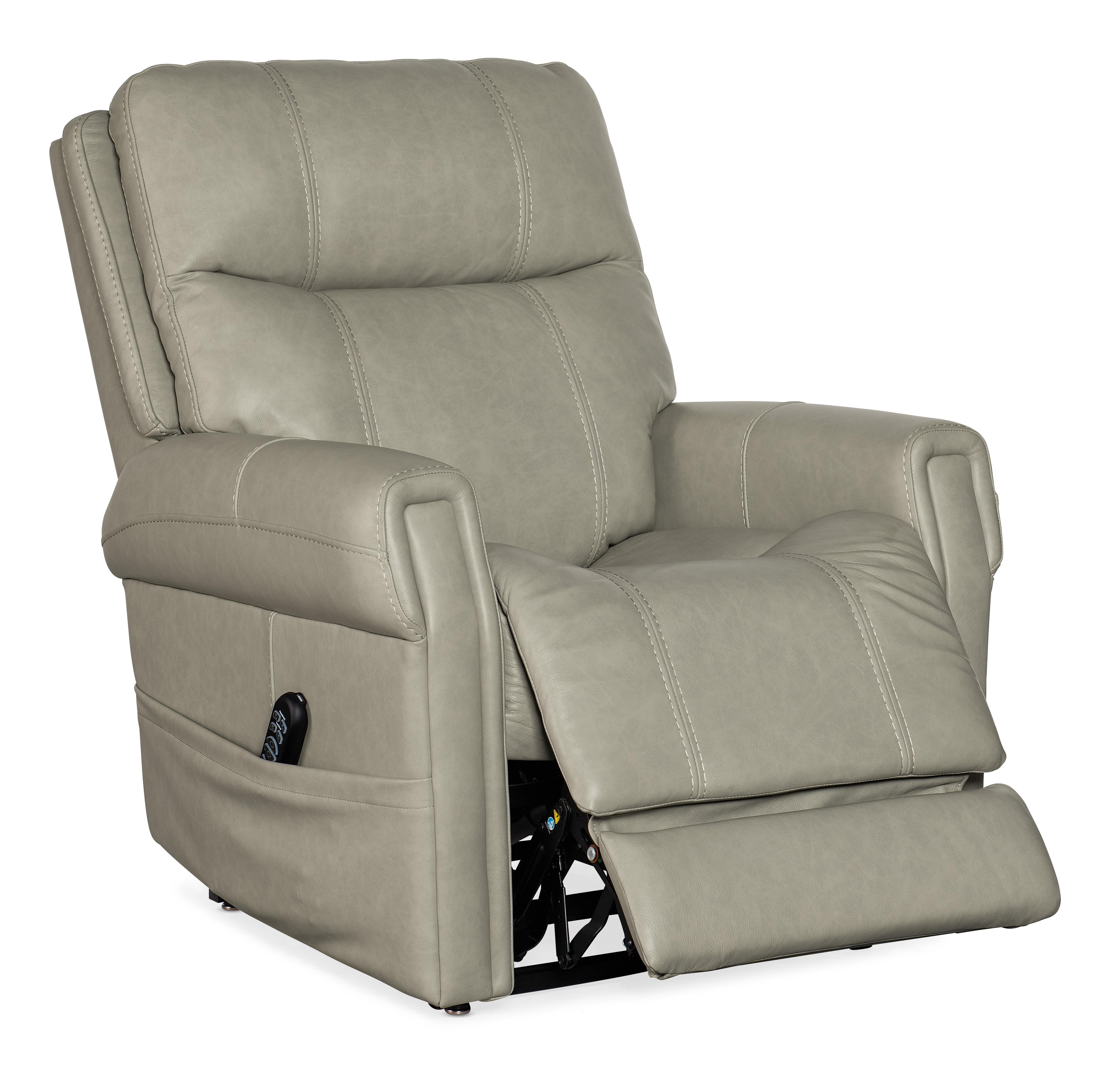 Carroll Power Recliner w/ PH, Lumbar, and Lift - Luxury Home Furniture (MI)