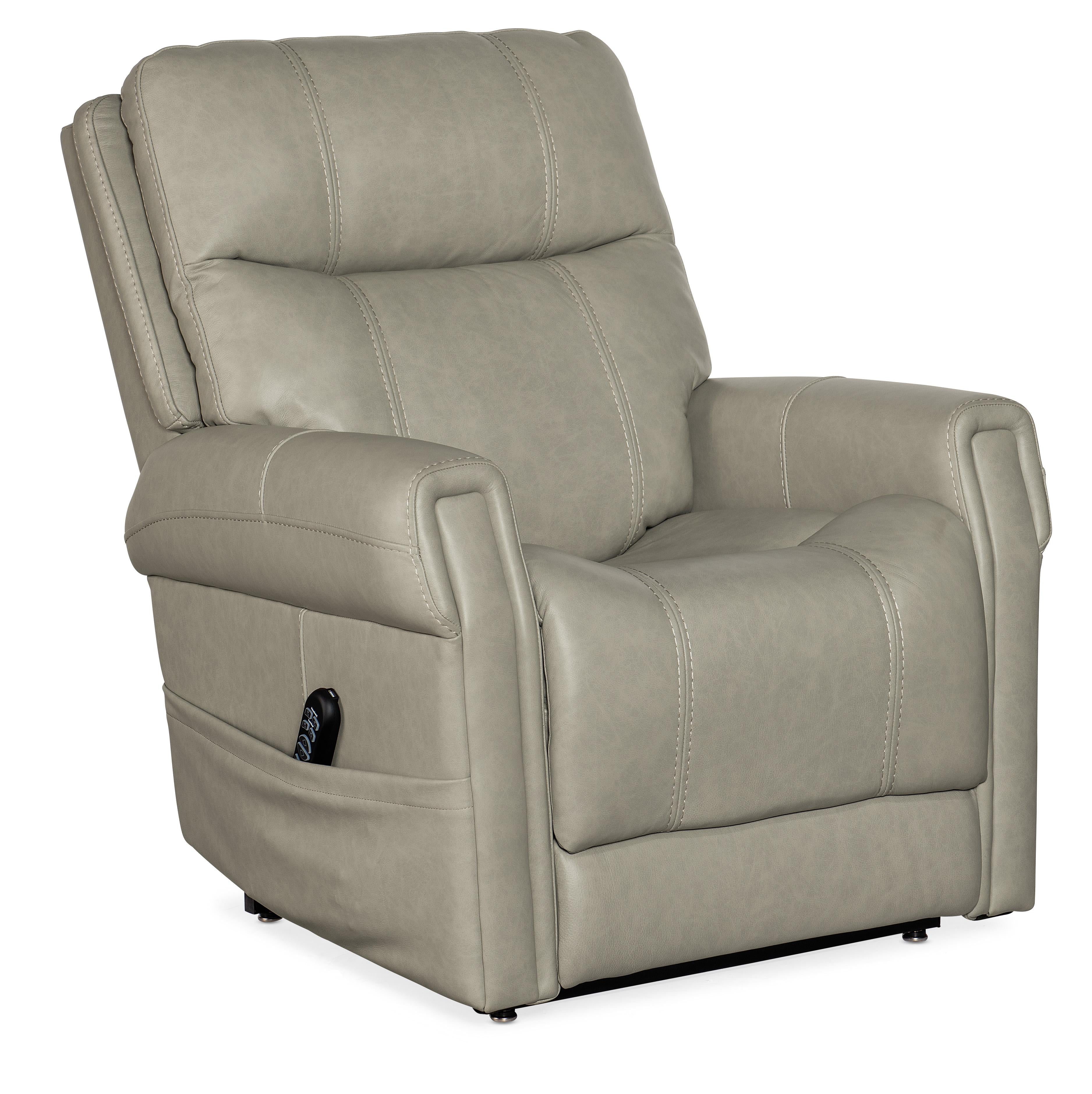 Carroll Power Recliner w/ PH, Lumbar, and Lift - Luxury Home Furniture (MI)