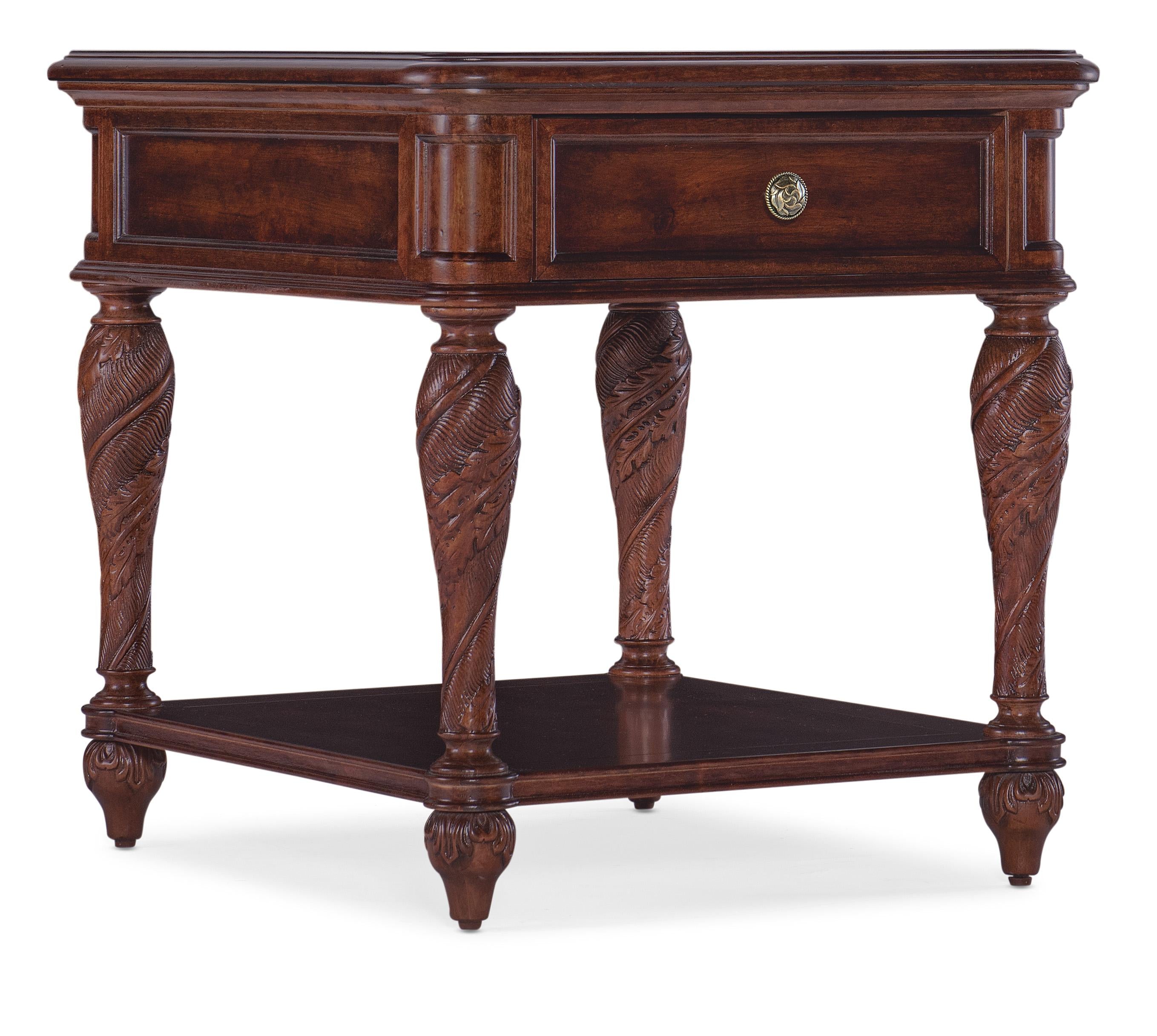 Charleston One-Drawer End Table - Luxury Home Furniture (MI)