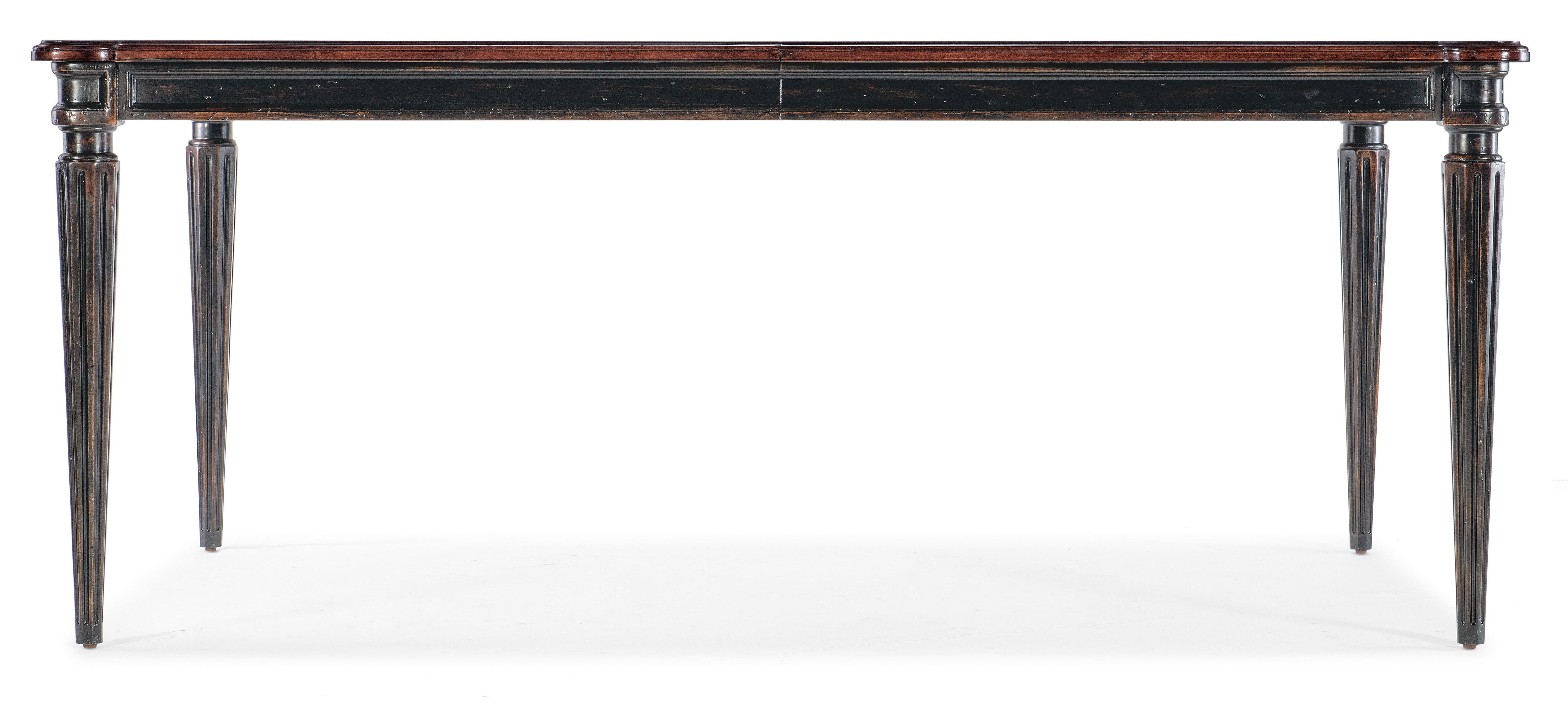 Charleston Rectangle Leg Dining Table w-2-22in leaves - Luxury Home Furniture (MI)