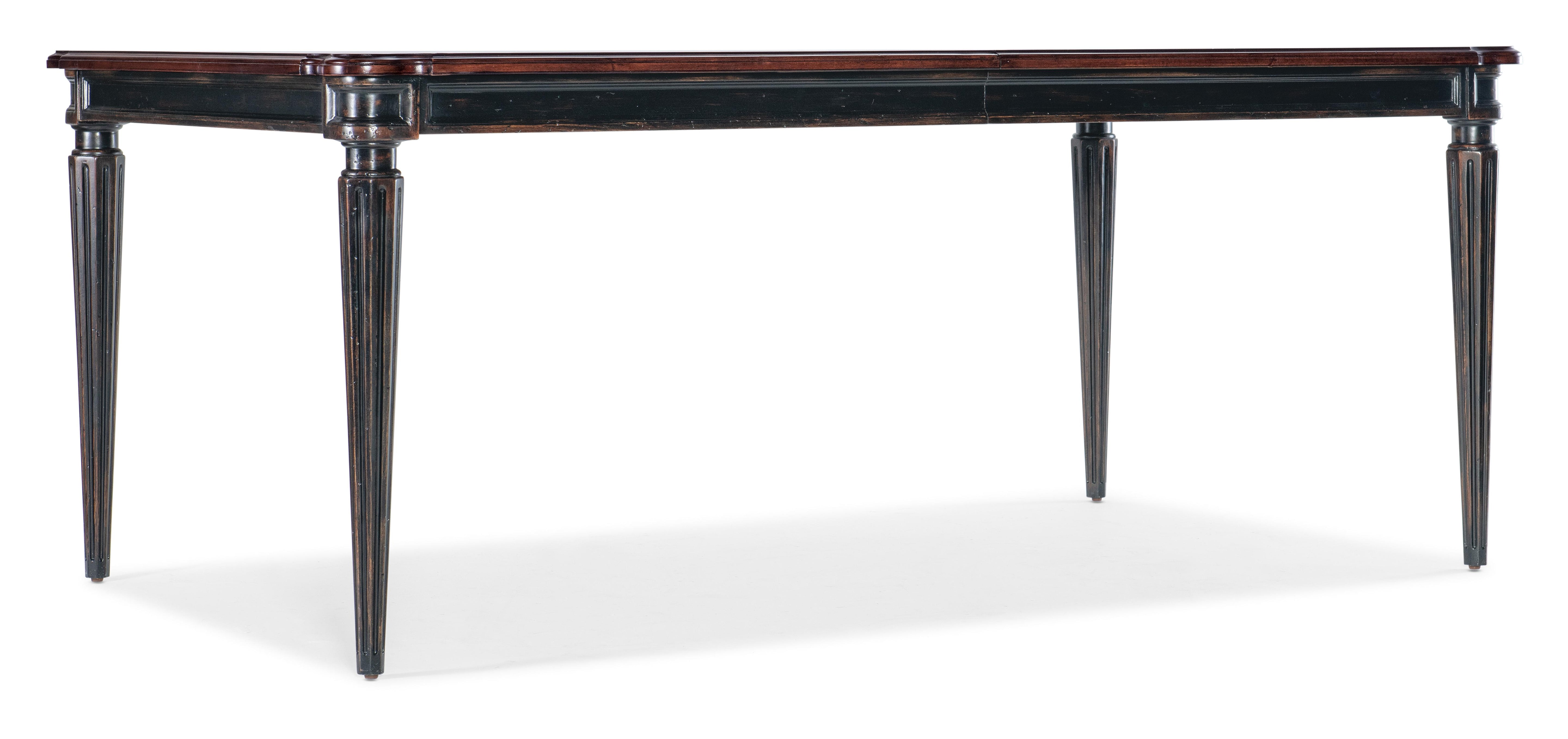 Charleston Rectangle Leg Dining Table w-2-22in leaves - Luxury Home Furniture (MI)