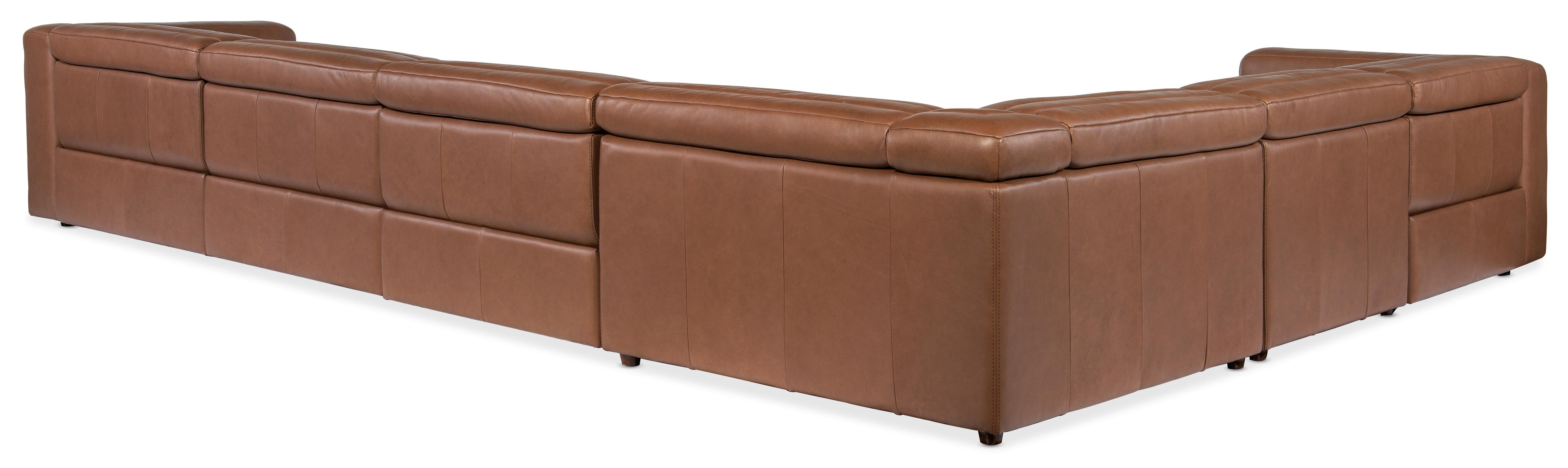 Chatelain 6-Piece Power Headrest Sectional with 2 Power Recliners - SS454-G6PS-088 - Luxury Home Furniture (MI)