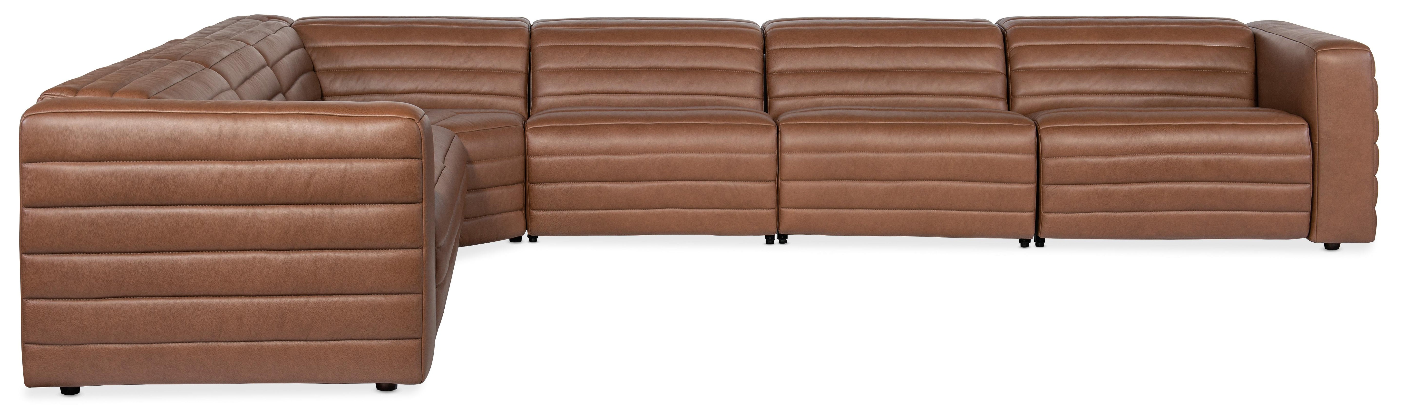 Chatelain 6-Piece Power Headrest Sectional with 2 Power Recliners - SS454-G6PS-088