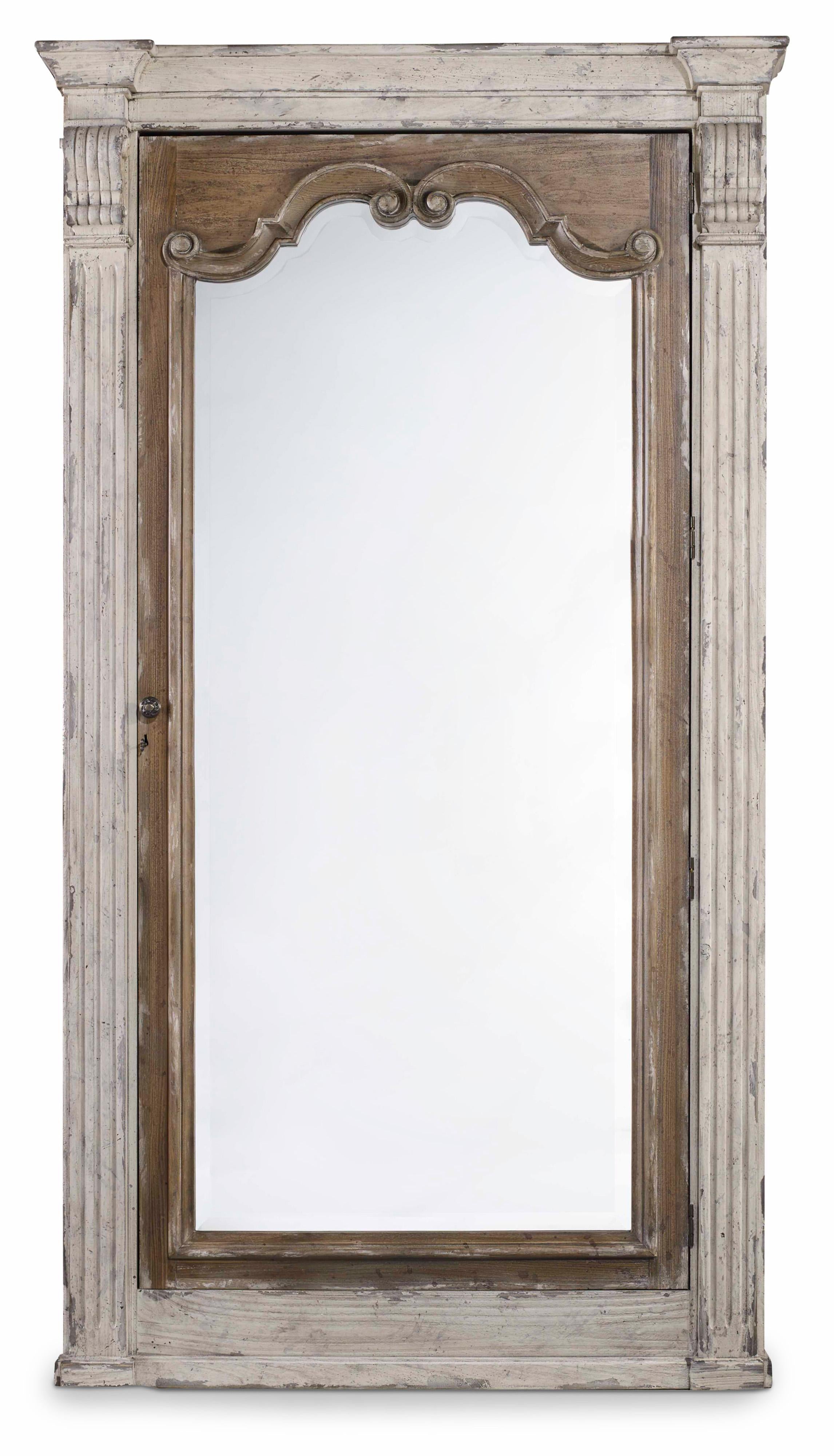 Chatelet Floor Mirror w/Jewelry Armoire Storage - Luxury Home Furniture (MI)
