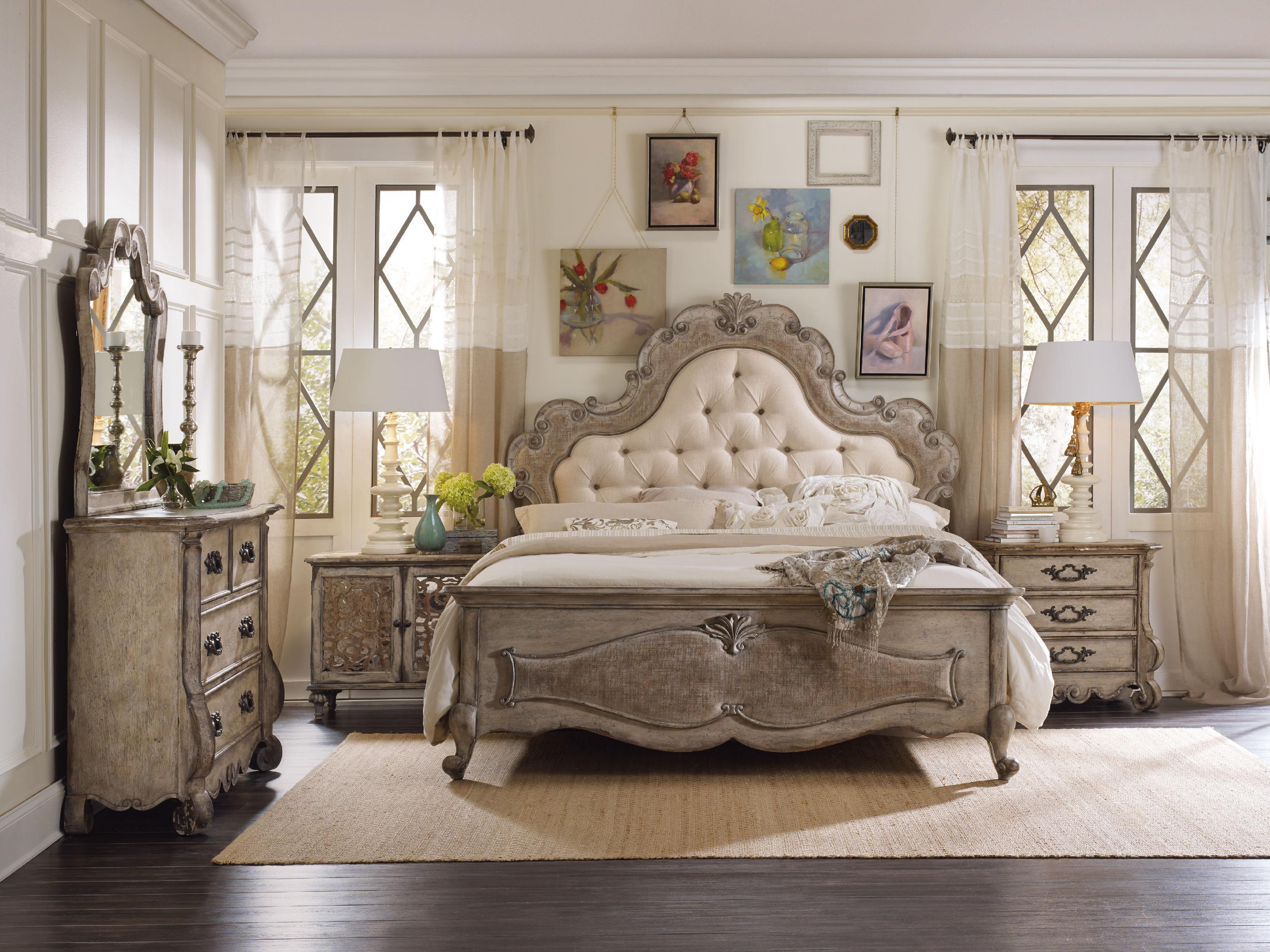 Chatelet King Upholstered Panel Bed - Luxury Home Furniture (MI)
