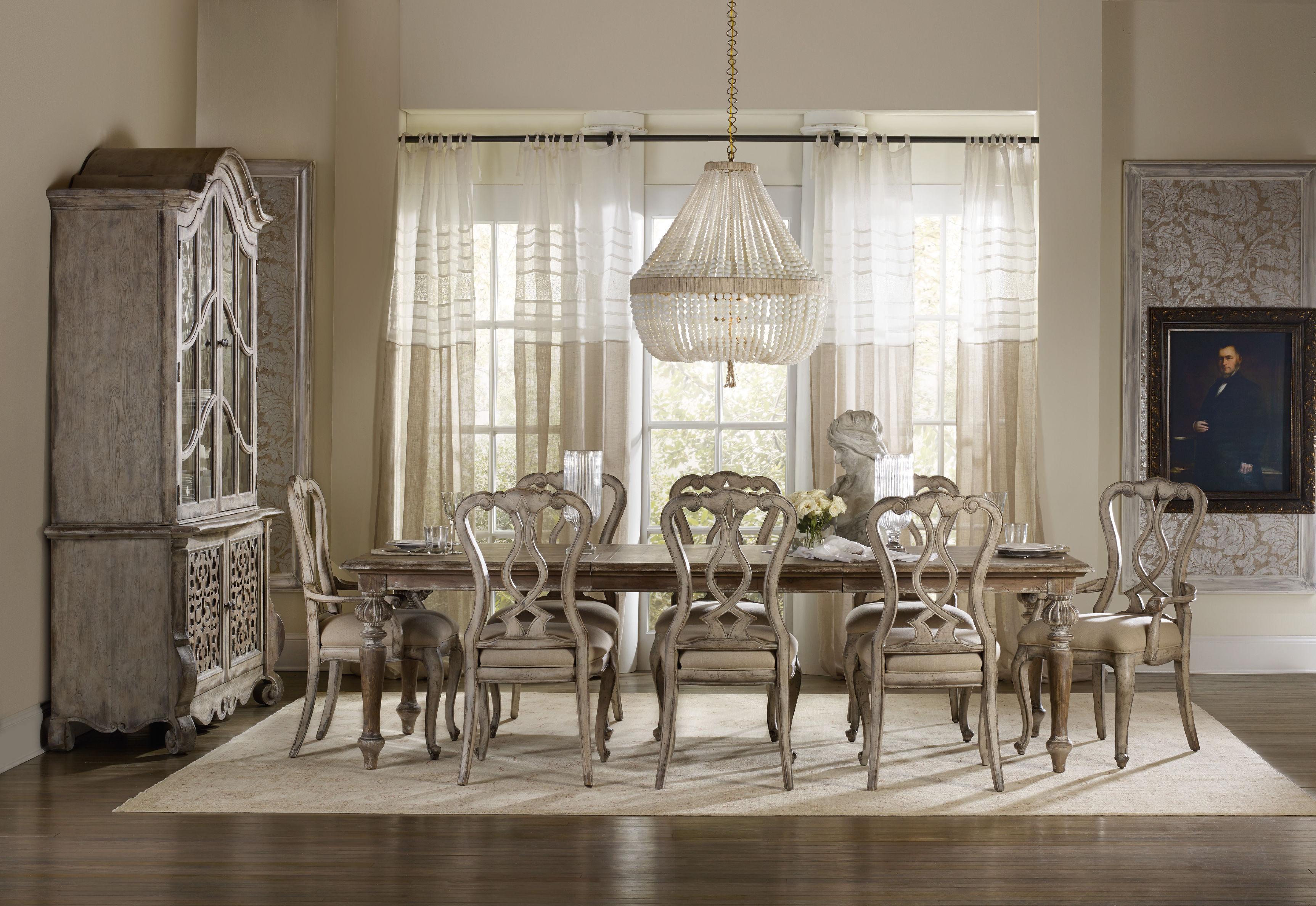 Chatelet Rectangle Leg Dining Table with Two 18'' Leaves - Luxury Home Furniture (MI)