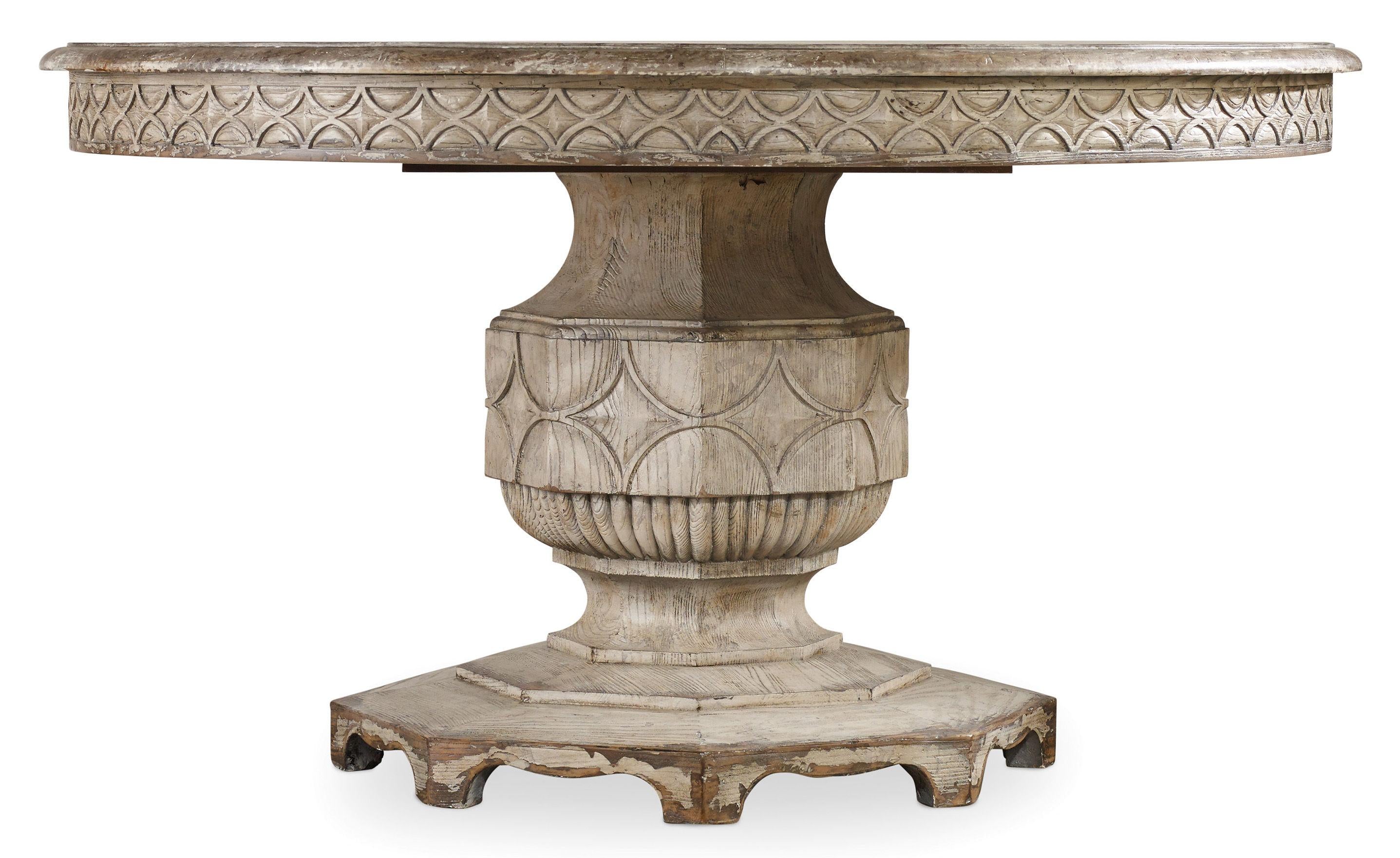 Chatelet Round Dining Table with One 20'' Leaf - Luxury Home Furniture (MI)