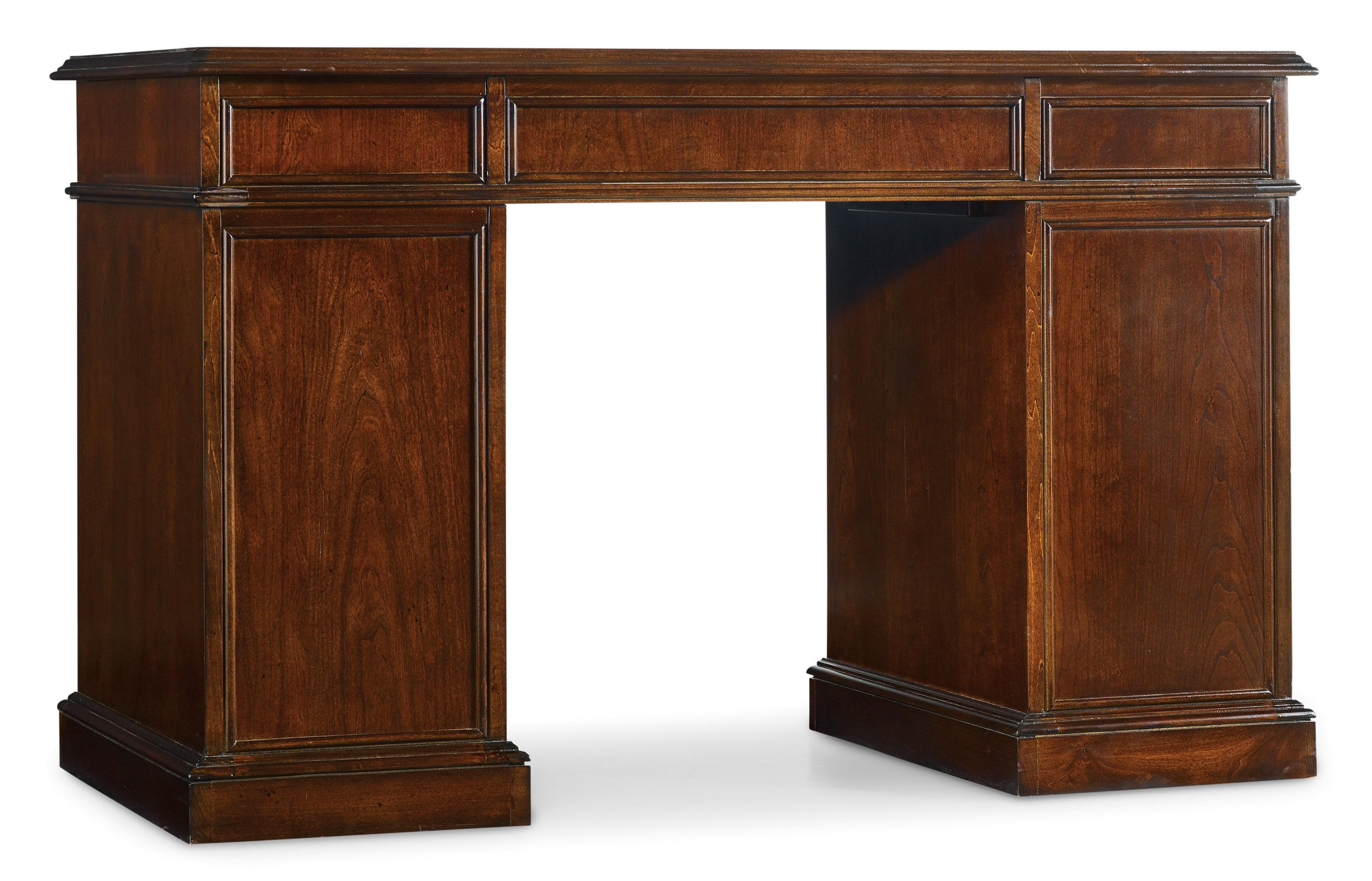Cherry Knee-Hole Desk-Bow Front - Luxury Home Furniture (MI)
