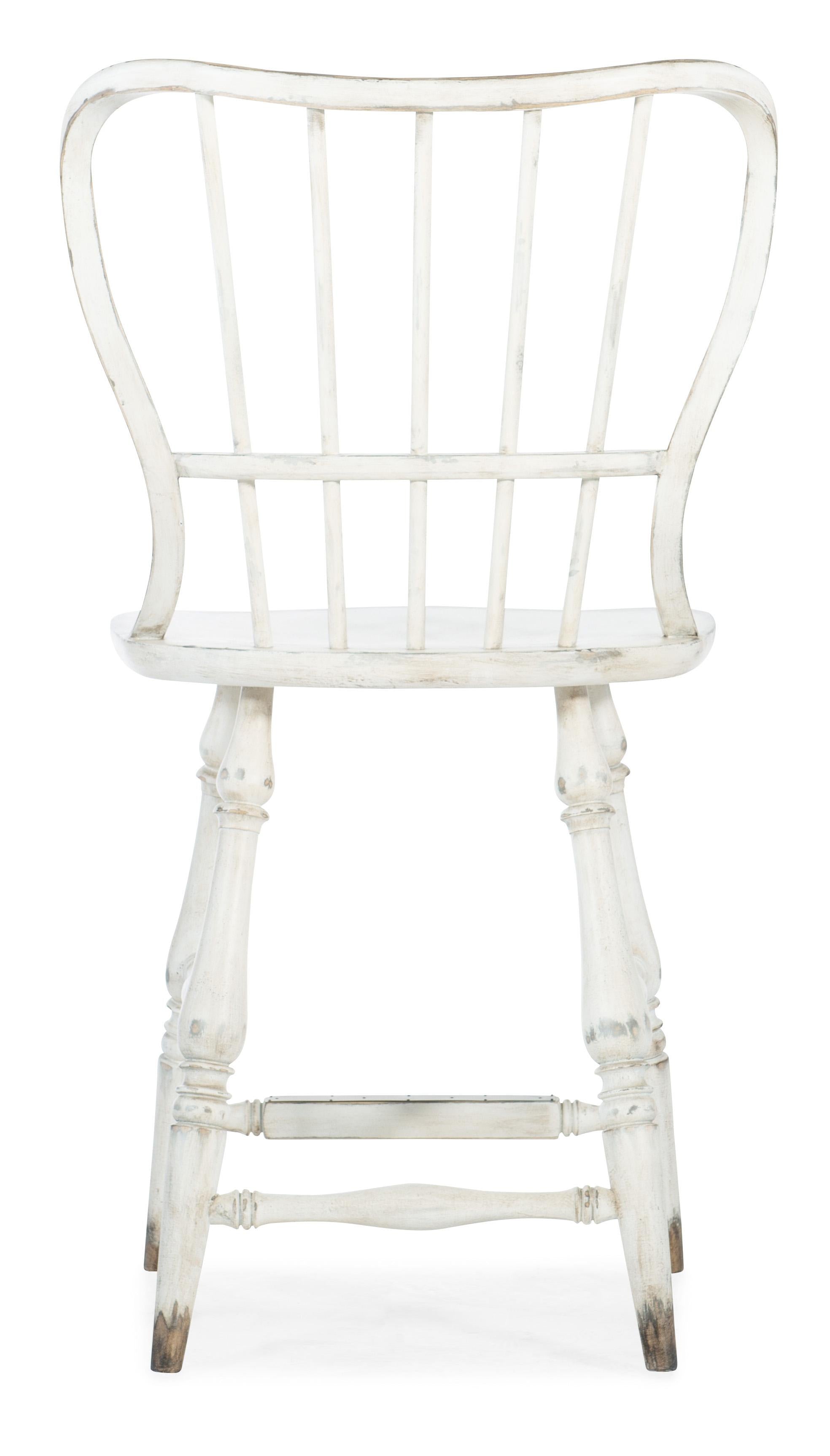 Ciao Bella Spindle Back Counter Stool-White - Luxury Home Furniture (MI)