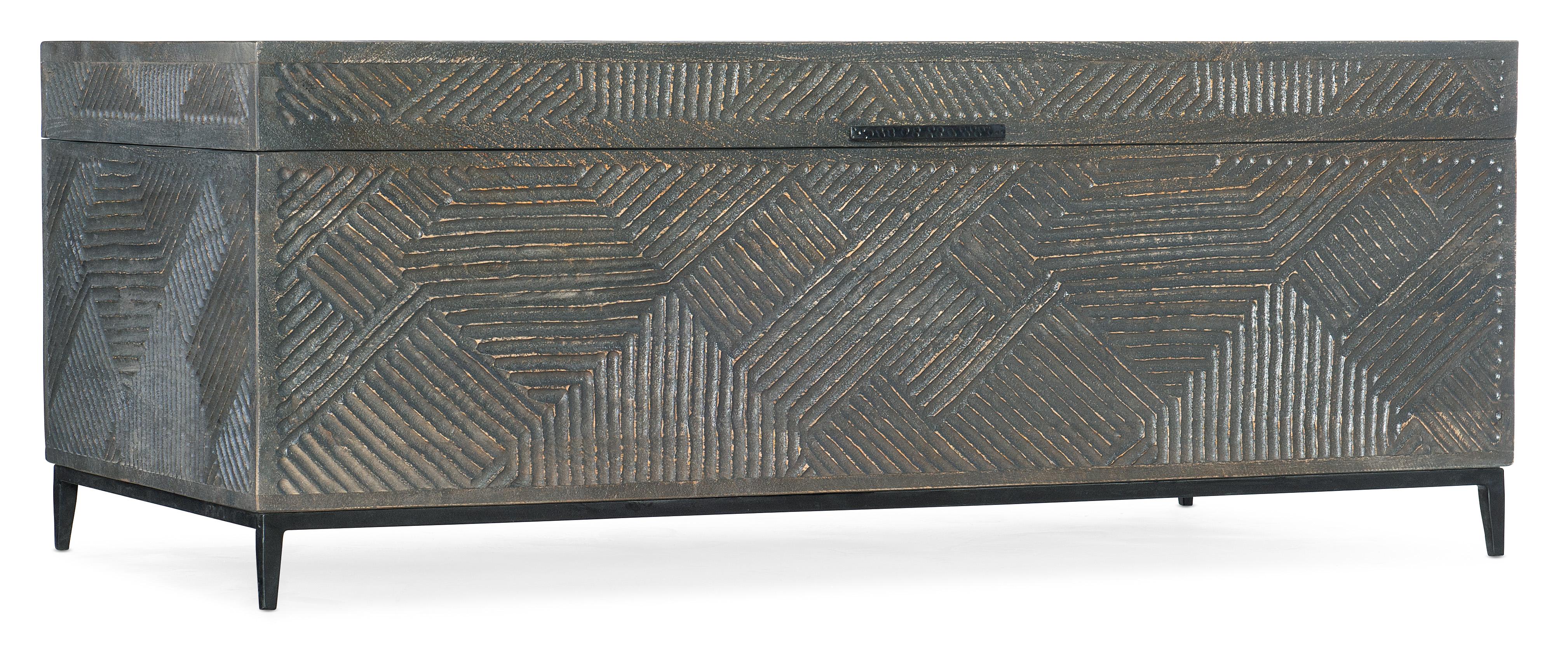 Commerce & Market Carved Chest Cocktail Table - Luxury Home Furniture (MI)
